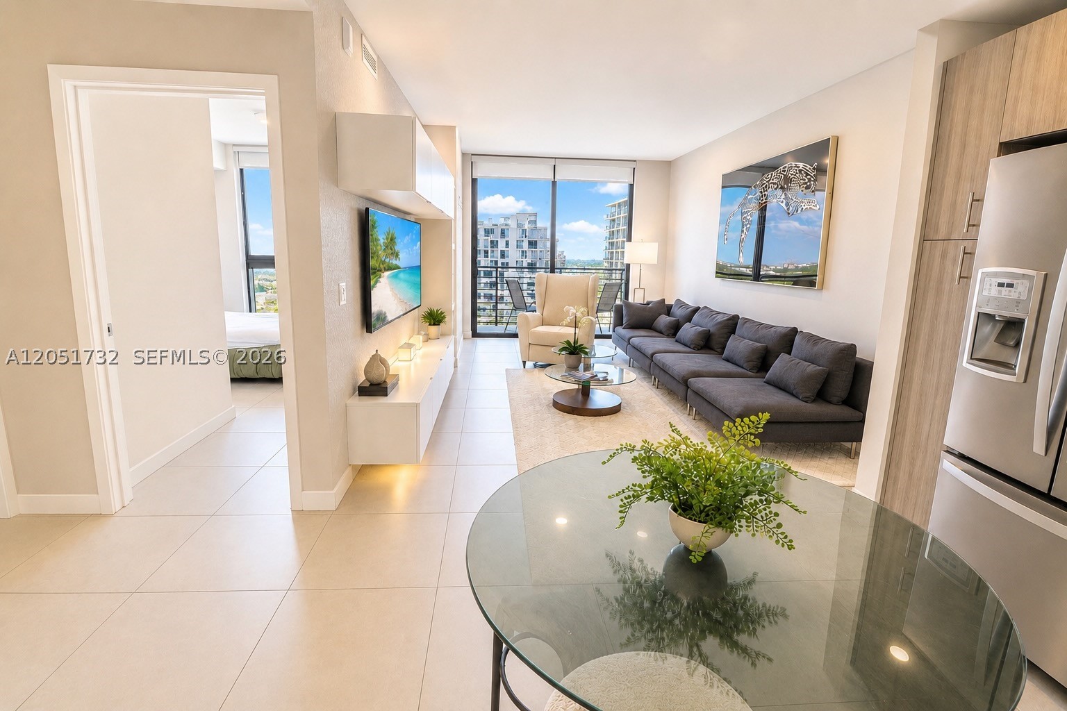 Experience luxury living in the heart of Downtown Doral! This modern 1 bedroom, 1 bath residence features an open-concept layout, floor to ceiling impact windows and doors, porcelain tile flooring, a designer kitchen, and a private balcony. Enjoy resort-style amenities including 24-hour concierge, pool, fitness center, and sauna. Located in one of the few Doral buildings that allows legal short-term rentals with a City of Doral permit, making it an excellent primary residence, vacation home, or investment opportunity. Just steps from restaurants, shops, parks, Publix around the corner and minutes from Miami International Airport and major highways.