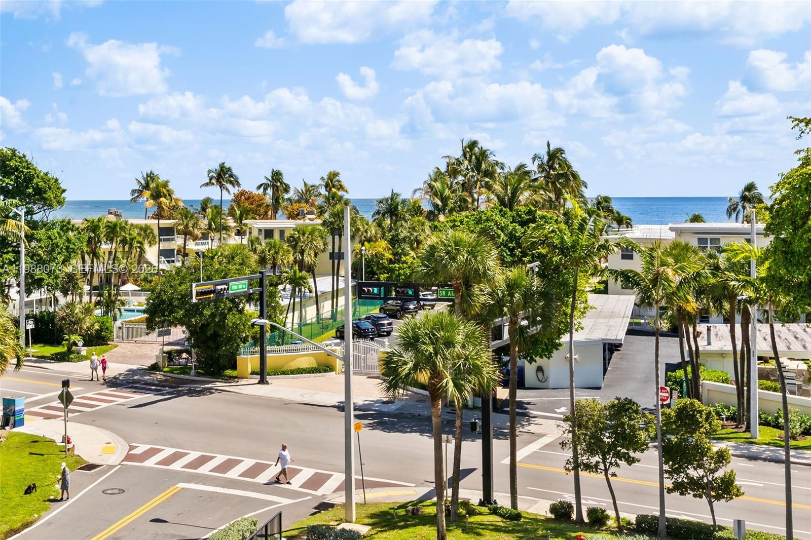 EASY TO SHOW! Live the South Florida beachfront lifestyle at Emerald Tower with PRIVATE BEACH ACCESS to El Mar Beach Club directly across the street plus Intracoastal access. This updated condo offers desirable northeast exposure with ocean and Intracoastal views from the wraparound balcony. Spacious 2-bedroom, 2-bath split floor plan plus 3RD BEDROOM/DEN/DINING ROOM currently used as a 3rd bedroom or ideal home office. Features include impact windows and doors (2019), high-end European engineered laminate floors, updated bathrooms, 2024 water heater, and new water filtration system. Modern kitchen with ample storage opens to large living and dining areas perfect for entertaining. Oversized closets, washer/dryer hookup, GARAGE parking, and same-floor extra storage add convenience. The primary suite includes a private office nook/sitting area. Emerald Tower has completed milestone inspections and offers resort-style amenities including heated pool, fitness center, billiards room, community room, and beautifully maintained grounds. Prime location near dining, shopping, golf, marinas, and everything Pompano Beach has to offer! Best price boat slip price at $6.24/ft.!