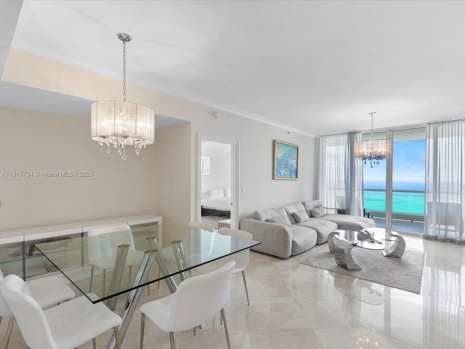 Experience luxury living in this spectacular three-bedroom, three-bathroom oceanfront residence at Acqualina Resort. Recently renovated, this stunning unit offers magnificent views of the ocean, Intracoastal, and city skyline. The flow-through layout ensures you can enjoy breathtaking vistas from sunrise to sunset. With marble floors, a newly upgraded kitchen, and elegant contemporary décor, this residence offers a smooth blend of comfort and style.
Acqualina Resort provides a five-star, five-diamond lifestyle with an array of premium amenities, including a world-class gym, four pools, valet service, spa, fine dining restaurants, and a dedicated concierge. Discover the ultimate in luxury living at Acqualina.