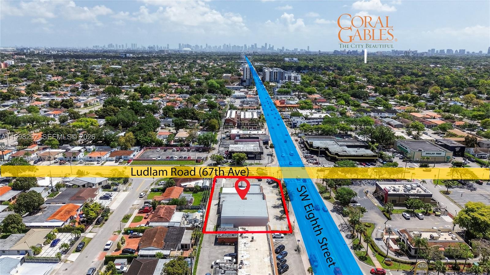Faraco Body Shop is now on the market—an exceptional opportunity to acquire a well-established, family-owned business that has been successfully operating since 1975.
Situated on the prominent northwest corner of Ludlam Road (SW 67th Avenue) and SW 8th Street, this prime property features over 23,000 square feet of land. The sale includes the LAND and the thriving business, along with all inventory, paint booths, tools, and car lifts—offering a true turnkey operation.
With more than 50 years of service, the business has built a loyal customer base and maintains strong relationships with major national insurance carriers, supported by over 1,000 satisfied clients .This offering presents dual value: continue operating a highly reputable body shop or capitalize on the T6-8-O zoning for future redevelopment and land investment potential. 
Please contact the listing agent for additional details and to schedule a private, discreet showing after business hours.