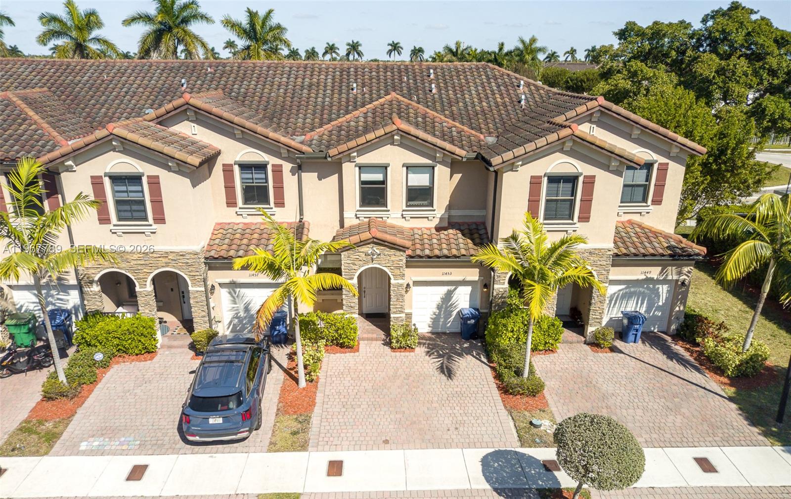 Location & Size... Built in 2018 , spacious 1,740 SF. 3 Bedroom & 2.5 Bath Fee simple townhome w a one car garage. Original owner that put all Impact Windows & Doors, Stainless appliances, open kitchen , full size GE washer & dryer, water filter softener, large master bathroom w a large stand alone shower, master bedroom has ample space and large walk- in closet . Small rear patio that is fenced.  Artesa is a well maintained large community w lots of Resort Style Amenities as Gated community, Security, Clubhouse, Fitness center, 5 star pool, Playground for kids, Basketball courts... Walkable and pet friendly... Minutes to Turnpike, Black point Marina, Shopping and dinning also you are 15 to 20 minutes to Florida city via Keys...