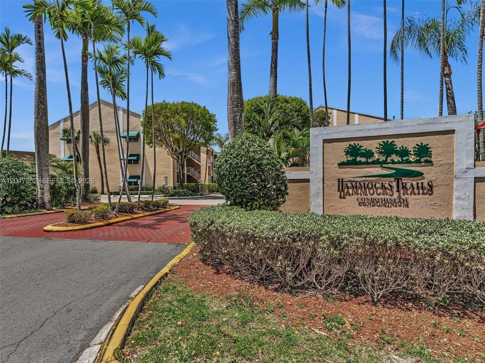 PRIME INVESTMENT! Spacious 2BD/2BA in The Hammocks Trails. Features: in-unit W/D, assigned parking - ample guest spots. Community perks: Gym, sauna, lake, & BBQ areas. Located in a quiet, 
top-tier school district near shopping/dining. Well-maintained & move-in read for your portfolio. High demand area - won't last!