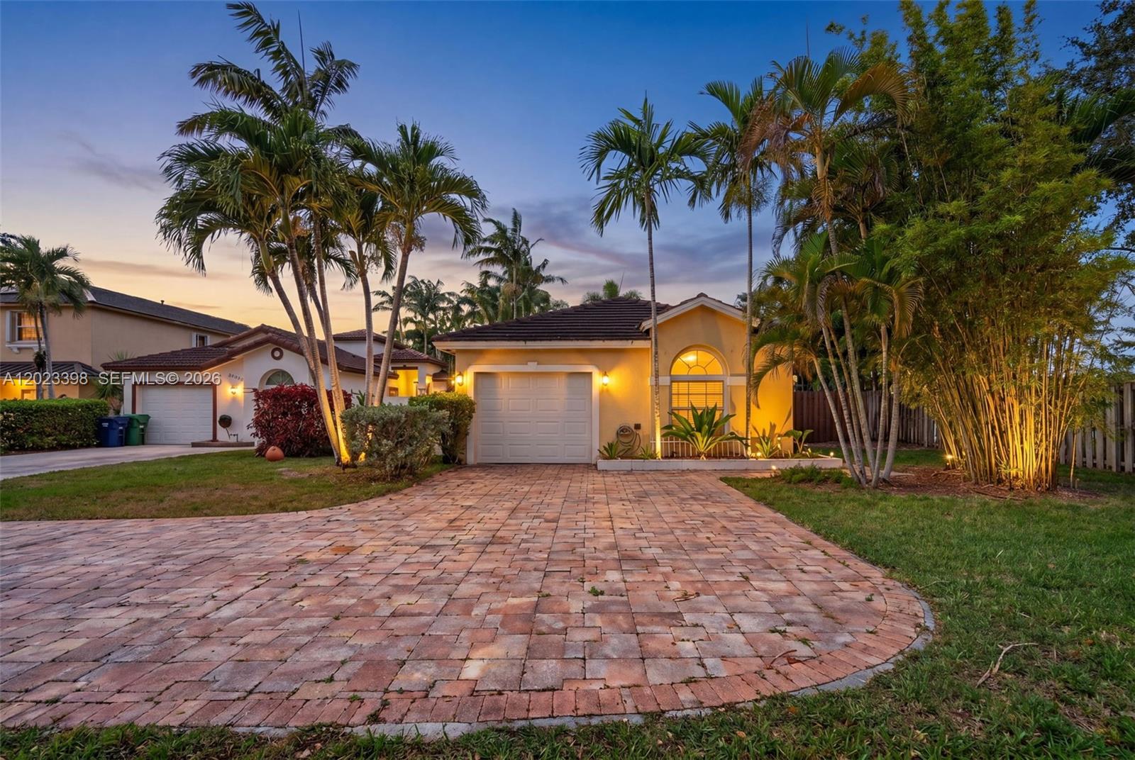 Rare opportunity in this highly desirable Miami neighborhood! This beautifully maintained 3-bedroom, 2-bath home offers 1,468 sq ft of thoughtfully designed living space on an oversized lot with exceptional privacy and outdoor space rarely found in the community. The unique positioning of the home allows for an expansive backyard plus an oversized front yard with plenty of room for parking, entertaining, or children to play.

Inside, you’ll find an open-concept layout with tile flooring throughout, updated bathrooms, custom cabinetry, and impact windows and doors for peace of mind. The insulated garage with A/C adds incredible flexibility for a gym, office, workshop, or additional living space. Recent upgrades include a tankless water heater and A/C system, both replaced approximately 3 years ago.

Step outside to enjoy the low-maintenance fenced yard featuring beautiful pavers and a pergola perfect for relaxing or entertaining year-round. Located in a no flood zone with low HOA fees of only $91/month and zoned for top-rated A schools. Original roof with seller willing to offer credit. This home truly shows pride of ownership and is move-in ready!