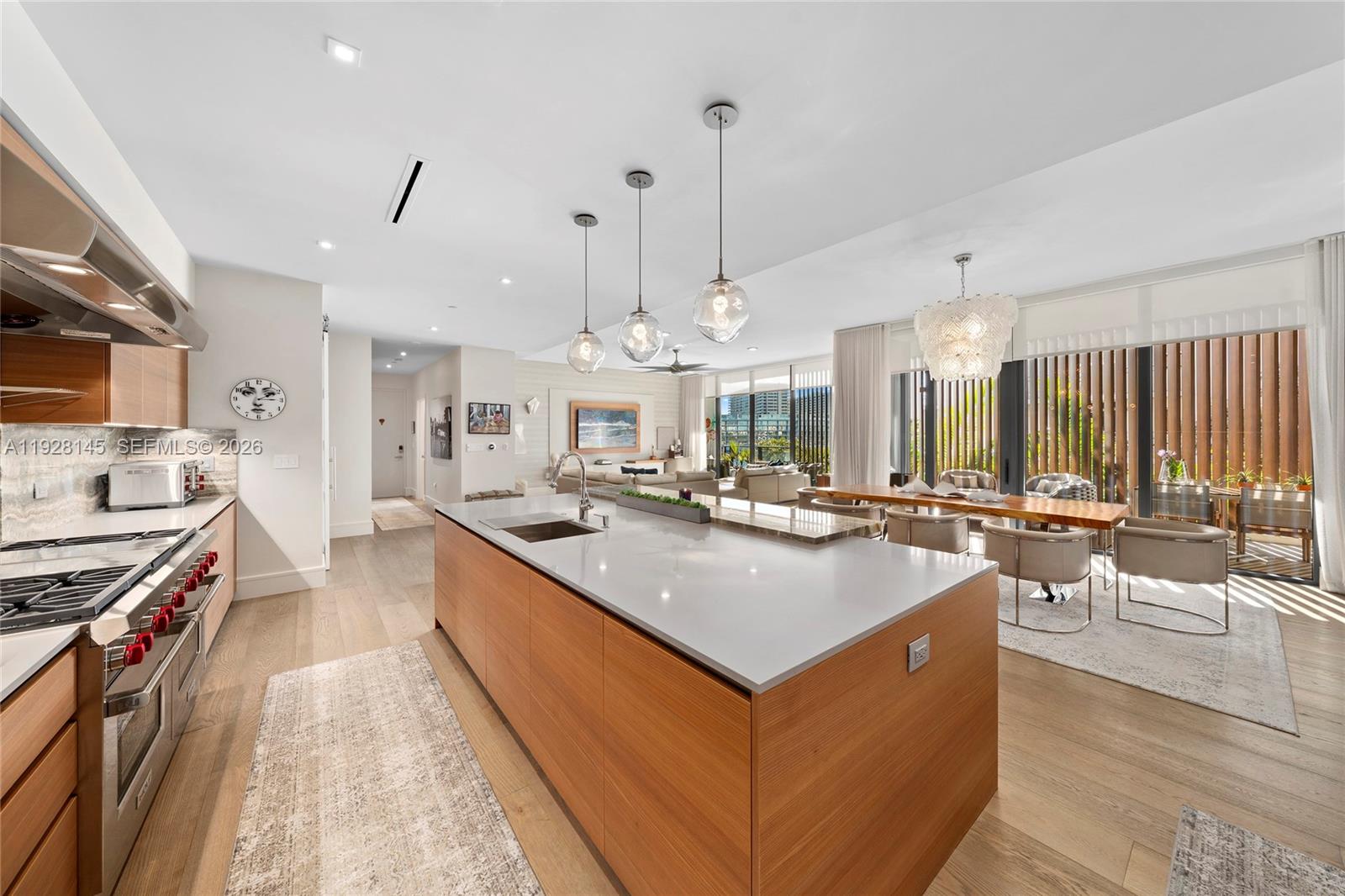 One of Coconut Grove’s best-valued luxury residences, this immaculate bayfront home at The Fairchild blends privacy, exclusivity, and elevated modern design in one of Miami’s most coveted neighborhoods.
The expansive 3-bedroom + den (convertible to a 4th bedroom) with 4.5 baths features a generous open layout with 11-ft ceilings, wide-plank wood flooring, and a striking Poliform chef’s kitchen equipped with Wolf and Sub-Zero appliances, a custom wet bar with built-ins, etc. 
Large, private terraces extend the living spaces outdoors, capturing tranquil Bay views and creating a seamless indoor–outdoor lifestyle. Spa-quality bathrooms and sophisticated finishes further enhance the home’s calm, contemporary aesthetic.
Designed by Max Strang, this intimate boutique building offers 26 residences, ensuring true exclusivity. Resort-style amenities include a rooftop pool with cabanas, a sunset terrace with outdoor lounges and BBQ areas, a state-of-the-art fitness center, holistic wellness spa, hammam, steam room, sauna, and more.
Unit is offered fully furnished, if desired, for the ultimate turnkey lifestyle.