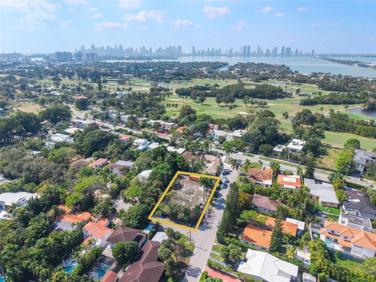 Vacant land opportunity on the best kept secret in Miami Beach. Ideal location on secluded, quiet Fairgreen Drive.
This oversized, corner 13,900-SF lot (100x139) is situated right next to the newly constructed Bayshore Park and
is in walking distance to the Beach, Miami Beach Golf Club, Arthur Godfrey Road, and Lincoln Road. Just seconds
from South Beach, Sunset Harbor, Houses of Worship, Top Graded Public Schools, and Hospital. Temporary Electric Included. Full set of drawings to be included by world renowned architect Touzet Studio to build a 6,800-SF home of your dreams.