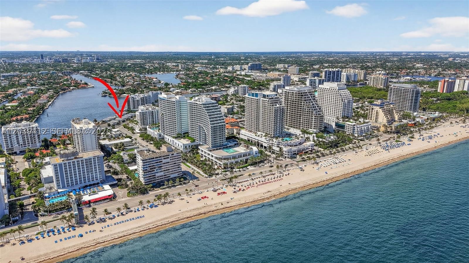 RARELY AVAILABLE !!! The 1 bed,1 bath residence features, impact windows and doors, renovated kitchen and bath,, vaulted ceilings, The apartment has great closets & plenty of storage. It comes with tandem parking space for 2 cars. The Surf Club has 44 residences designed by Todd & Wiseman It has a 400' dock on the intracoastal, lined with tables, chairs, lounges & umbrellas for community use. The heated pool sits directly on the Intracoastal boasting one of Ft Lauderdale's most sought after views. 2 blocks to the beach. BUILDING OWNS THE LAND OUTRIGHT