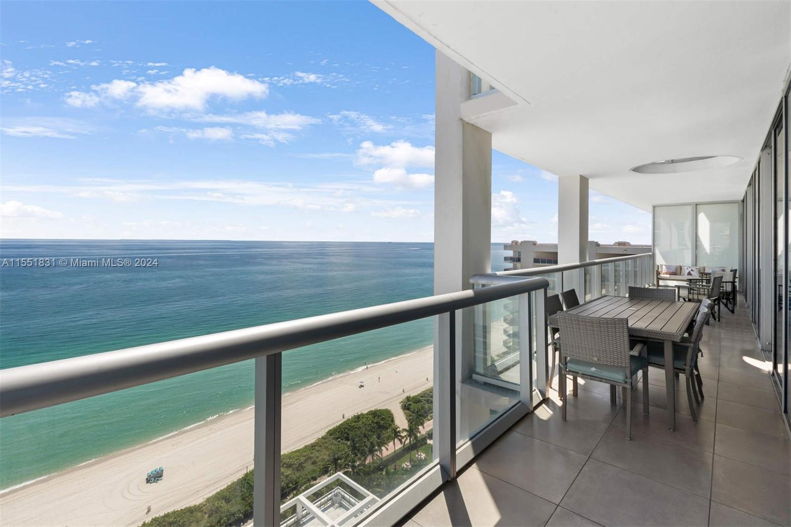 Incredible Value! Welcome to a one-of-a-kind custom 4-bed/4-bath private residence at the Carillon Wellness Resort. This flow-through Penthouse offers 180-degree views, which include the Ocean, Biscayne Bay, and the Miami skyline. Every bedroom has access to deep terraces that run the length of the condo. This Penthouse’s custom design includes high-end finishes from Bulthaup kitchen, Gaggenau appliances, Cappadocia porcelain tiles, Poliform closets, Italian TrePiu glass panels with aluminum profiles & Philippe Starck bathroom sinks, and custom-made Duravit with Dornbracht fixtures. As owners, you will have access to all the hotel amenities, including a 70,000 SF award-winning spa and wellness center, a full-service beach club, access to 4 pools, and an on-site restaurant and lounge.