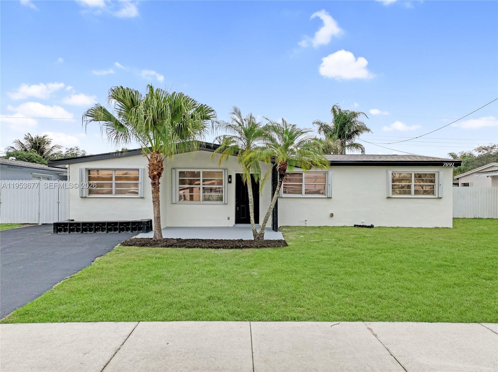 Welcome to this fully renovated 4-bed, 2-bath beautiful home with a pool and a huge yard in one of the most desirable areas of Hollywood! This rare updated house offers a bright, open layout with a stunning new kitchen, elegant new flooring throughout, and renovated bathrooms — all designed for modern family living. The fourth room is flexible and can easily serve as a den or home office to fit your lifestyle. Enjoy relaxing or entertaining in the large backyard oasis complete with a beautiful swimming pool and a spacious shed/secondary structure with endless possibilities for storage or workshop. Recent upgrades include a 2-year-old roof, newer AC, and hurricane shutters on all windows for peace of mind. Ideal for families or anyone looking for turnkey comfort, style, and outdoor space in a fantastic Hollywood location — don’t miss this one!