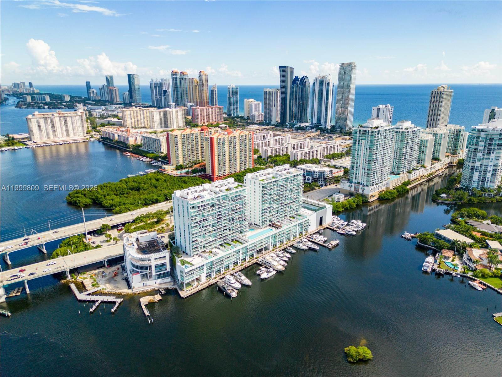 Beautiful intracoastal and bay views completely furnished and equipped, decorated Waterfront unit. Spacious floor plan, modern and yet cozy. This walking distance to the Beach complex offers hotel lifestyle amenities such as concierge services, valet, gym, SPA, boat marina and more. Assigned parking and valet. Walking distance to the beach.