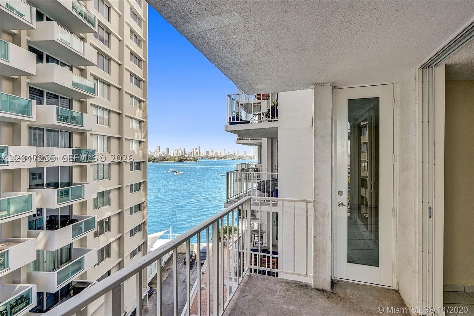 Bayview Terrace Condo is one of the most coveted condo complexes to own or rent on Miami Beach, because of its perfect, central West Ave location, and well managed association. The property is maintained impeccably, with great amenities and beautiful upscale lobby with 24-attendant/security. Impact windows and doors throughout the building, and spacious balcony with breathtaking Biscayne Bay, Star Island and Downtown Skyline, with separate balcony access from both the living room and main bedroom. This unit has a custom built den/office/second bedroom with full closet, full en-suite bathroom in main bedroom and half bath adjacent to the den/second bedroom for guests. Currently rented for $2,500 per month to a spectacular tenant for 2-years paying on the 1st without delay.