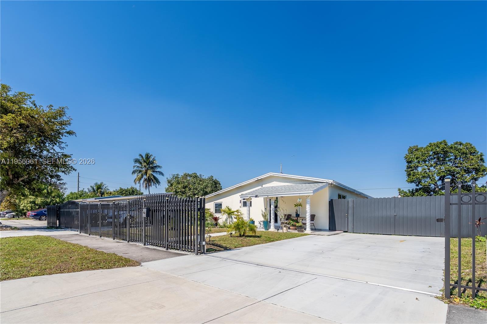 Beautifully remodeled and filled with warmth, this 3-bedroom, 3-bath single-family home in Unincorporated Miami-Dade offers comfort, flexibility, and space to grow. From the moment you arrive, the electric gate, newer fencing, and two separate driveways add privacy and everyday convenience.

Inside, the home welcomes you with a fresh, modern feel. The updated kitchen and bathrooms feature stylish finishes, and stainless steel appliances make the kitchen both functional and inviting, perfect for daily living and gatherings. Impact windows and doors bring in natural light while offering added peace of mind. A newer roof and newer A/C system mean major improvements have already been completed.

The flexible layout provides options to suit a variety of lifestyles, whether you need space for working from home, hosting guests, or creating a hobby area. 

Step outside to enjoy room to relax and entertain, along with an inflatable pool ready for sunny South Florida days.

This move-in-ready home blends comfort, updates, and versatility, a wonderful place to create lasting memories.