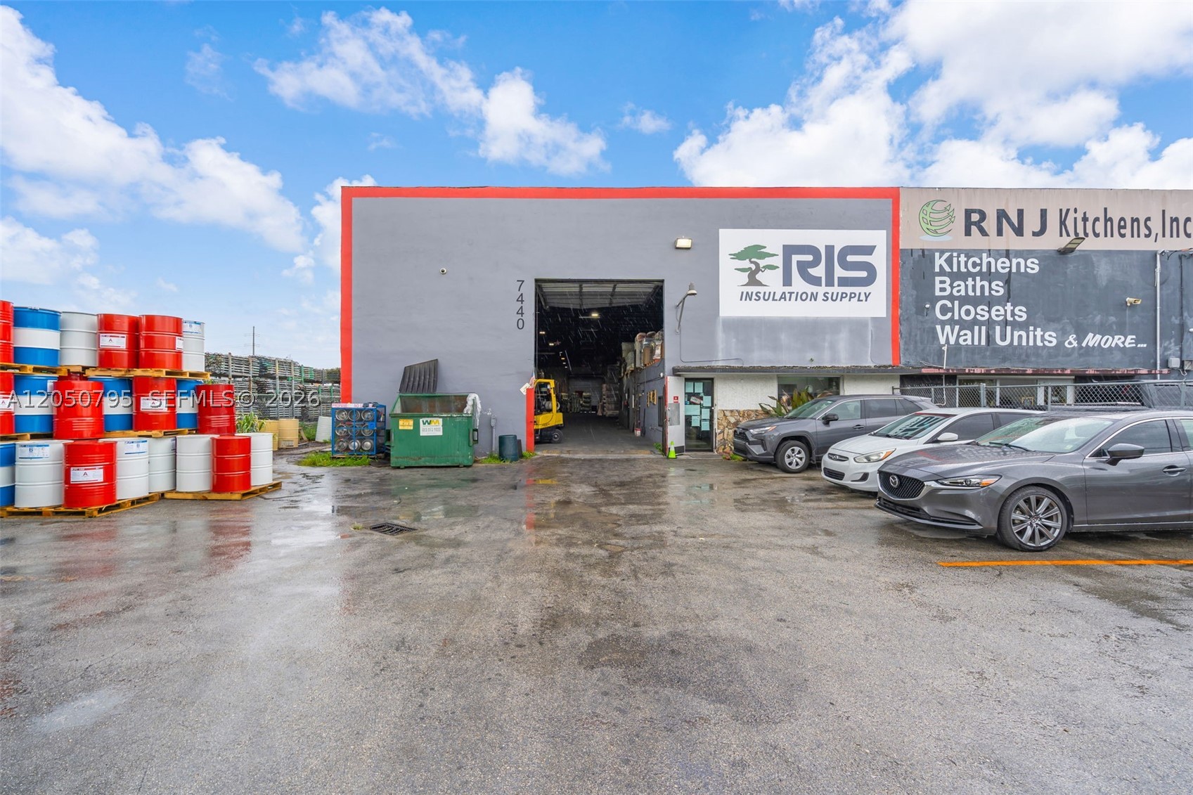 7440 NW 66th St is a 10,720 SF freestanding industrial building offered for sale in the Palmetto Expressway Industrial Corridor, within the Doral/Medley submarket. The building offers 20'+ clear height and 3-phase power, along with outdoor yard space at both the front and rear of the site — the front yard accommodates storage and parking, while the rear yard adds further storage capacity.
The property sits minutes from Miami International Airport with direct access to the Palmetto Expressway (SR-826) and convenient routing to PortMiami, placing it within one of Miami-Dade's most established industrial corridors.