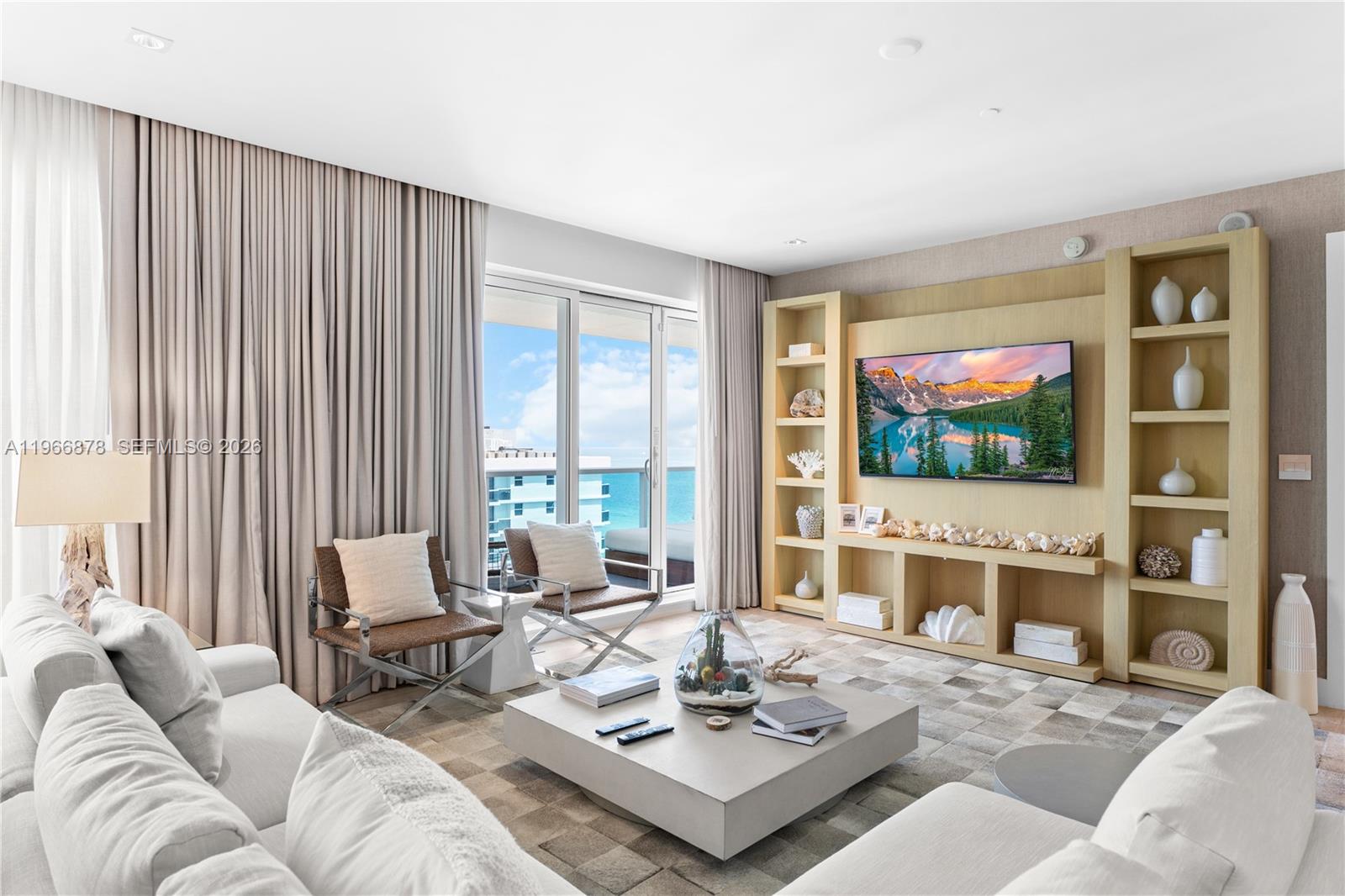 Live the ultimate South Beach lifestyle in this turnkey 3-bed, 3.5-bath Penthouse residence spanning 2,203 SF. Bright and modern with oak hardwood floors, walk-in closets, and a seamless open layout, it’s fully furnished with the hotel’s curated package, featuring Sub-Zero and Bosch appliances and spa-like baths. Enjoy sweeping ocean and Intracoastal views plus world-class amenities: 600 feet of beachfront, four pools, rooftop lounges, a 14,000 SF fitness center, spa, farm-to-table dining, concierge, chauffeured Tesla, and 24-hour in-room service. With flexible daily rentals, this is both a luxurious escape and an unmatched investment opportunity. Ideally located in Miami Beach, just steps from world-class dining and vibrant nightlife.