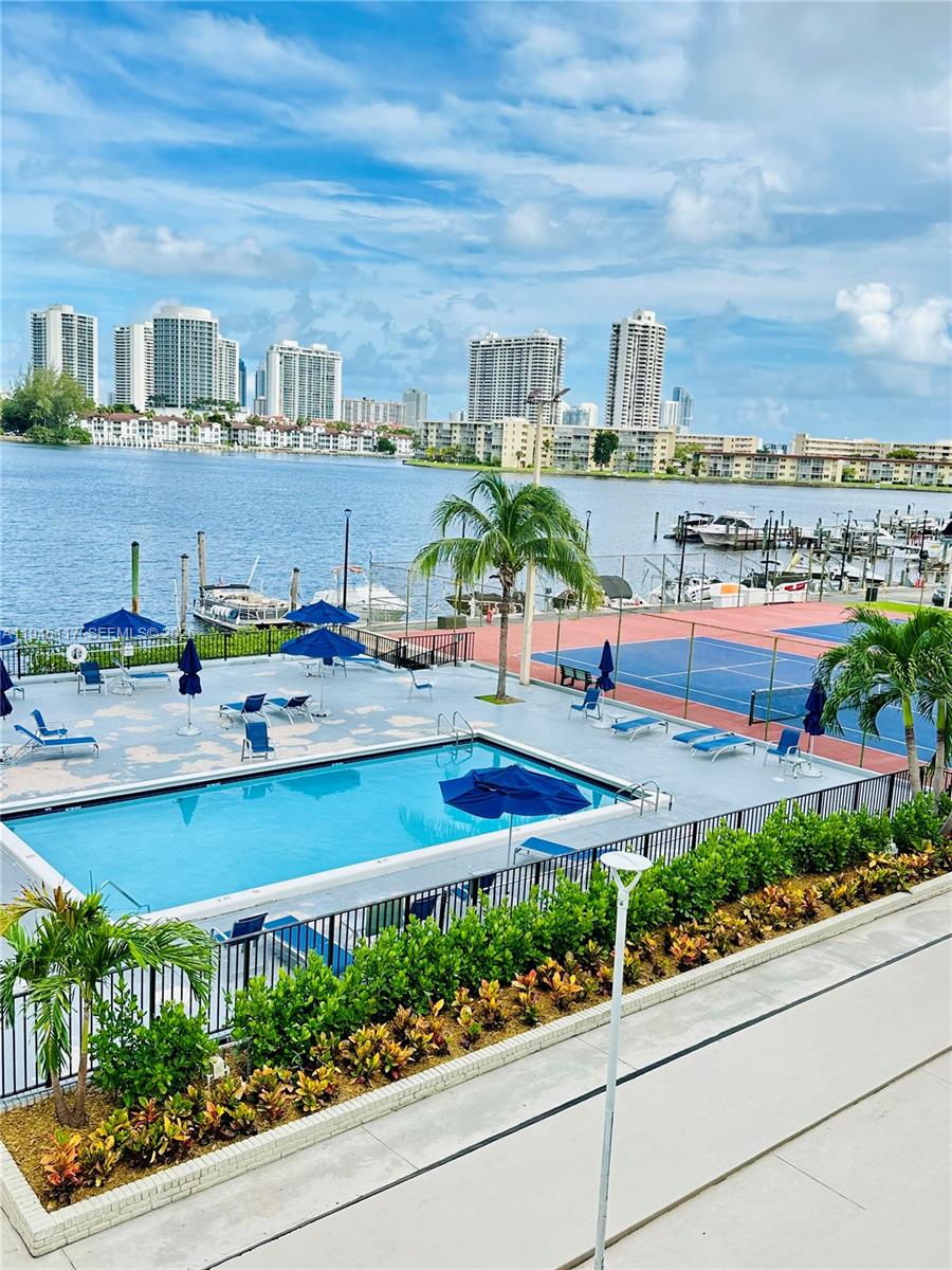 Great opportunity to acquire this cozy and charming 1 bdr/1.5 bath apartment. This spacious and bright unit is located on the 16th floor in a secure waterfront building within a gated community in the heart of Aventura. Enjoy your morning coffee or evening sunset from your private balcony with city view. Residents benefit from 24-hour security in a recently updated lobby, as well as access to two pools, tennis courts, library and gym. Enjoy a calm and quiet community while still being close to everything Aventura has to offer.