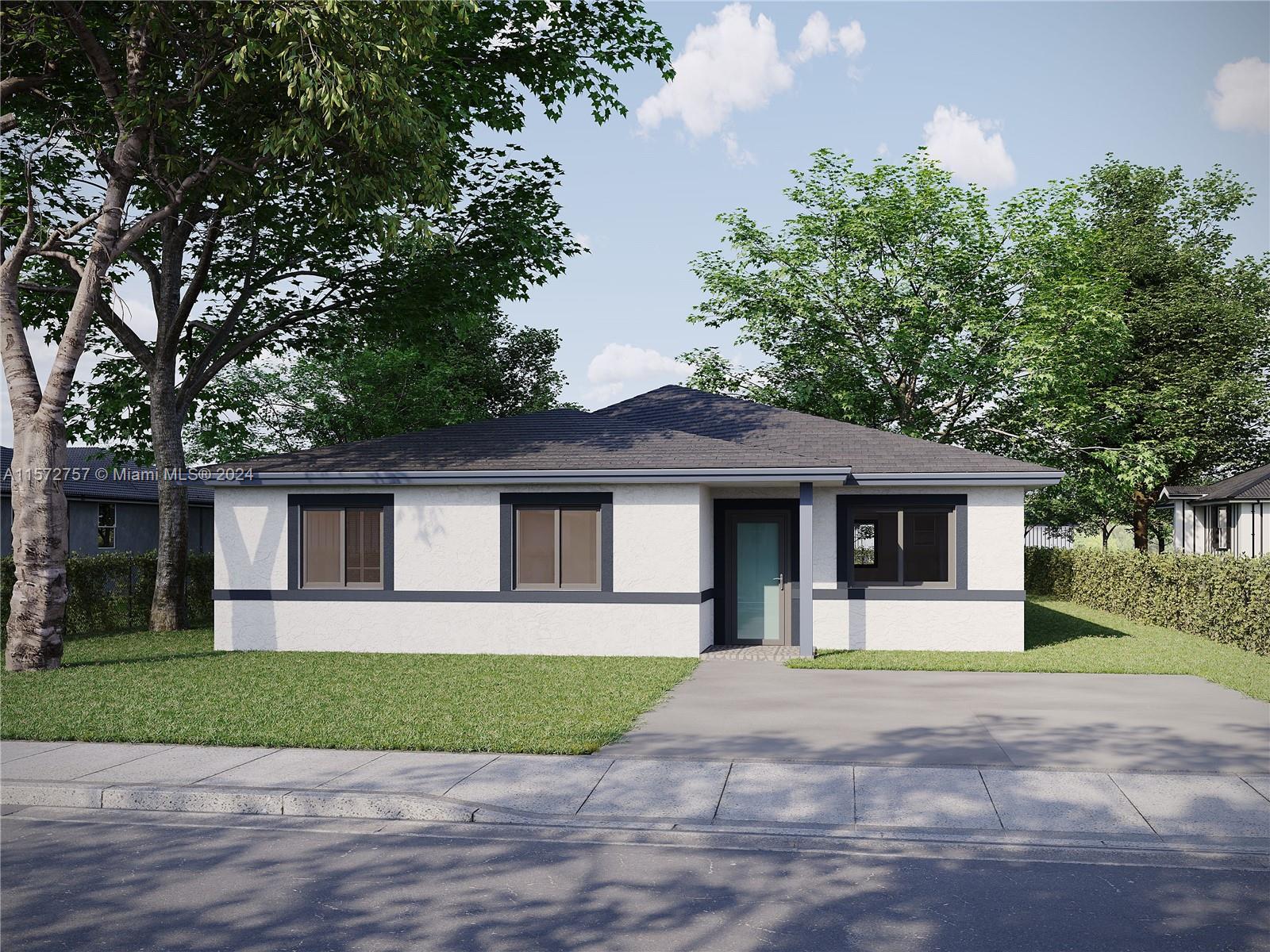 This stunning new construction single-family gem, set for completion by August 2024, offers 1,500 sqft of modern living space. With 4 bedrooms and 2 bathrooms, it's perfect for families seeking comfort and style. Revel in luxury with quartz countertops, white wood cabinetry, and porcelain tile floors. Enjoy peace of mind with high-impact windows and doors. Don't miss out on this opportunity for contemporary living at its finest!