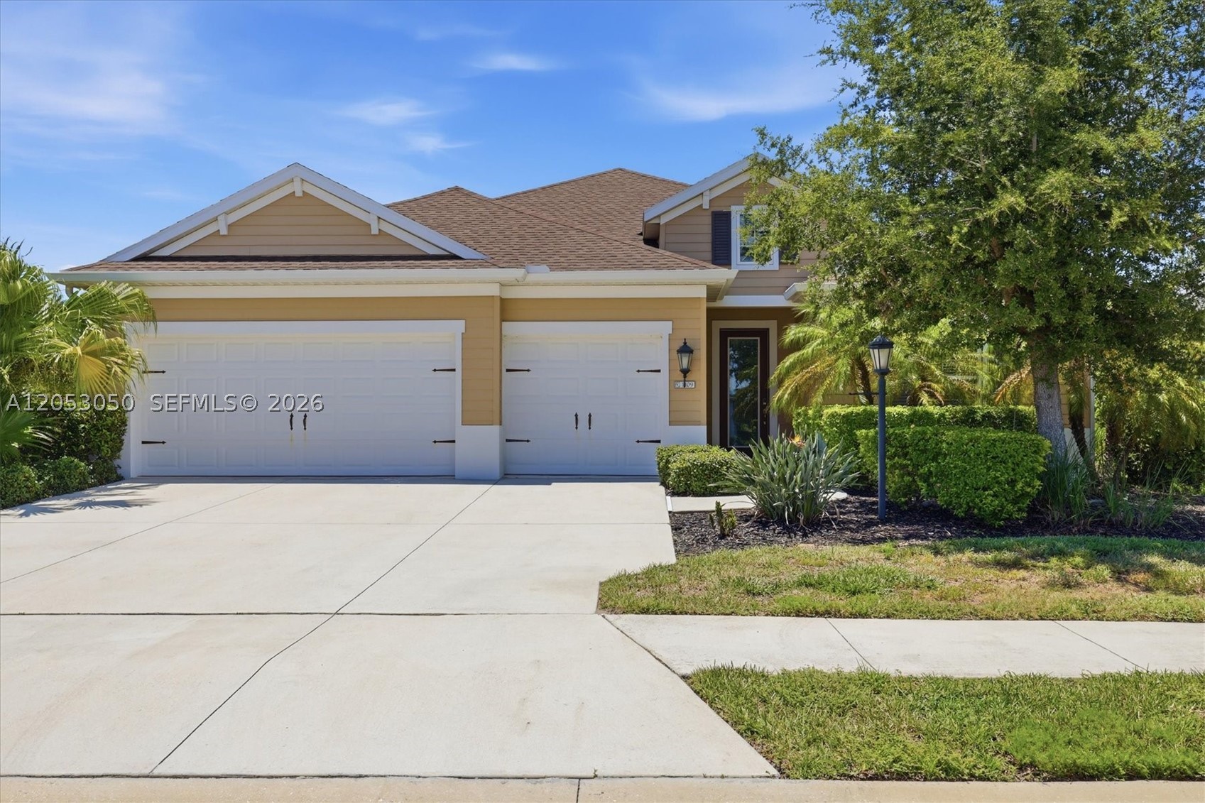 Welcome to this beautifully maintained 4-bedroom, 3.5-bath home in the highly sought-after River’s Reach community of Parrish. Built in 2018 by Neal Communities, this spacious residence offers 2,864 square feet of thoughtfully designed living space featuring an open-concept floor plan, high ceilings, abundant natural light, and seamless indoor-outdoor living. Situated on an oversized 11,407-square-foot homesite, the home offers exceptional privacy and plenty of room to enjoy Florida’s outdoor lifestyle. The screened lanai provides the perfect space for relaxing or entertaining, while the oversized 3-car attached garage offers ample room for vehicles, storage, or hobbies. The spacious primary suite features a luxurious en-suite bath and generous walk-in closets, while the additional bedrooms and 3.5 bathrooms provide comfort and flexibility for family, guests, or a home office. Located in the desirable River’s Reach community, residents enjoy resort-style amenities including a community pool, clubhouse, fitness center, playground, scenic walking trails, kayak launch, and beautiful nature preserves. Conveniently located near top-rated schools, shopping, dining, golf courses, Lakewood Ranch, Sarasota, St. Petersburg, and Tampa, this home offers the perfect combination of tranquility and accessibility. Located in Flood Zone X for added peace of mind, this exceptional home is an outstanding opportunity to enjoy the very best of Florida living.