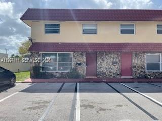 Great Location!  This property is within close proximity to Nova South Eastern, Broward College, Nova High School, and Technical Colleges.  All amenities are nearby.  Corner unit with 3 Bedrooms and 2.5 bathrooms with 1,724 sq ft living area.  2 assigned spaces right in front of the unit with 2 additional guest spaces next to the unit and 2 more guest spaces across.  Newer Washer/Dryer and stainless steel appliances.  Small community with a pool, tennis court, and basketball court.  Seller requires a post occupancy up to 60 days.  Primary bath shower needs completion.