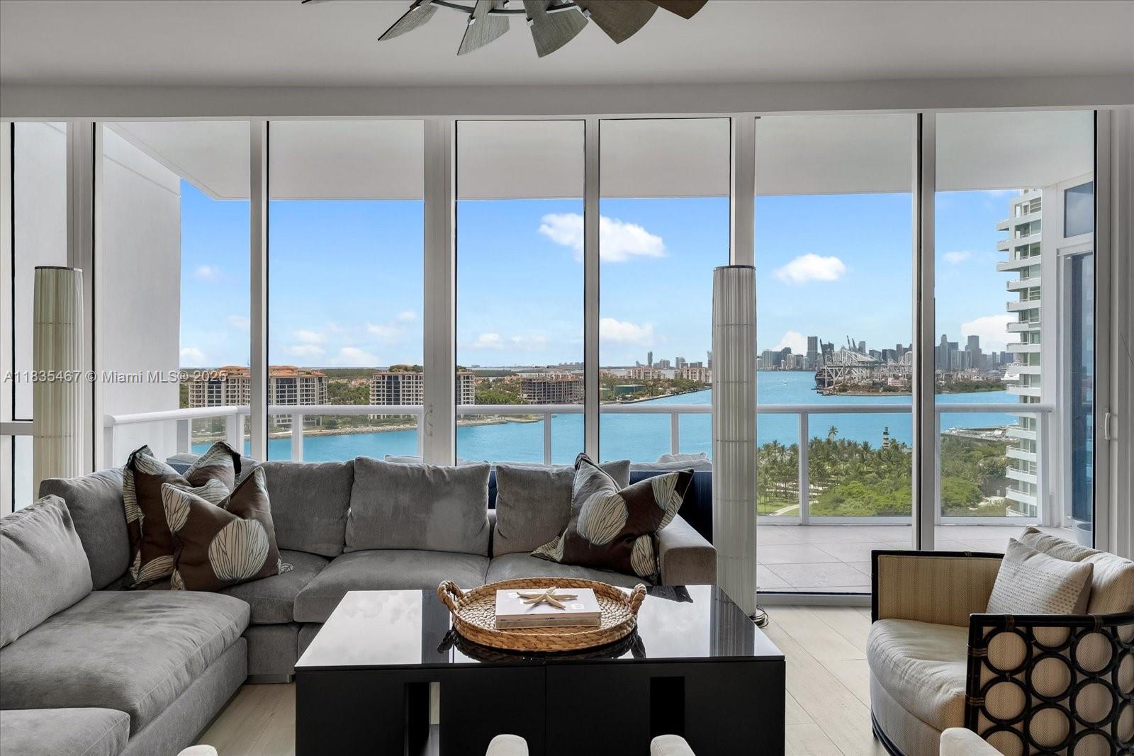 A rare opportunity to own a masterfully combined residence at The Continuum, Miami Beach’s most prestigious 13-acre private oceanfront enclave in the heart of the South of Fifth district.This elegantly reimagined 3-bedroom, 4.5-bath home features a one-of-a-kind floor plan that seamlessly blends sophistication, comfort, and functionality. Designed to maximize space and light, the residence boasts breathtaking panoramic views of the Atlantic Ocean, Biscayne Bay, the Downtown Miami skyline, and unforgettable sunsets. Residents of The Continuum enjoy world-class resort amenities, including: A 3-level state-of-the-art fitness center and spa with lap pool, cold plunge, sauna, and steam roo, Two lagoon-style swimming pools &
Jacuzzis Private beach club,restaurant, Three Har-Tru tennis courts.