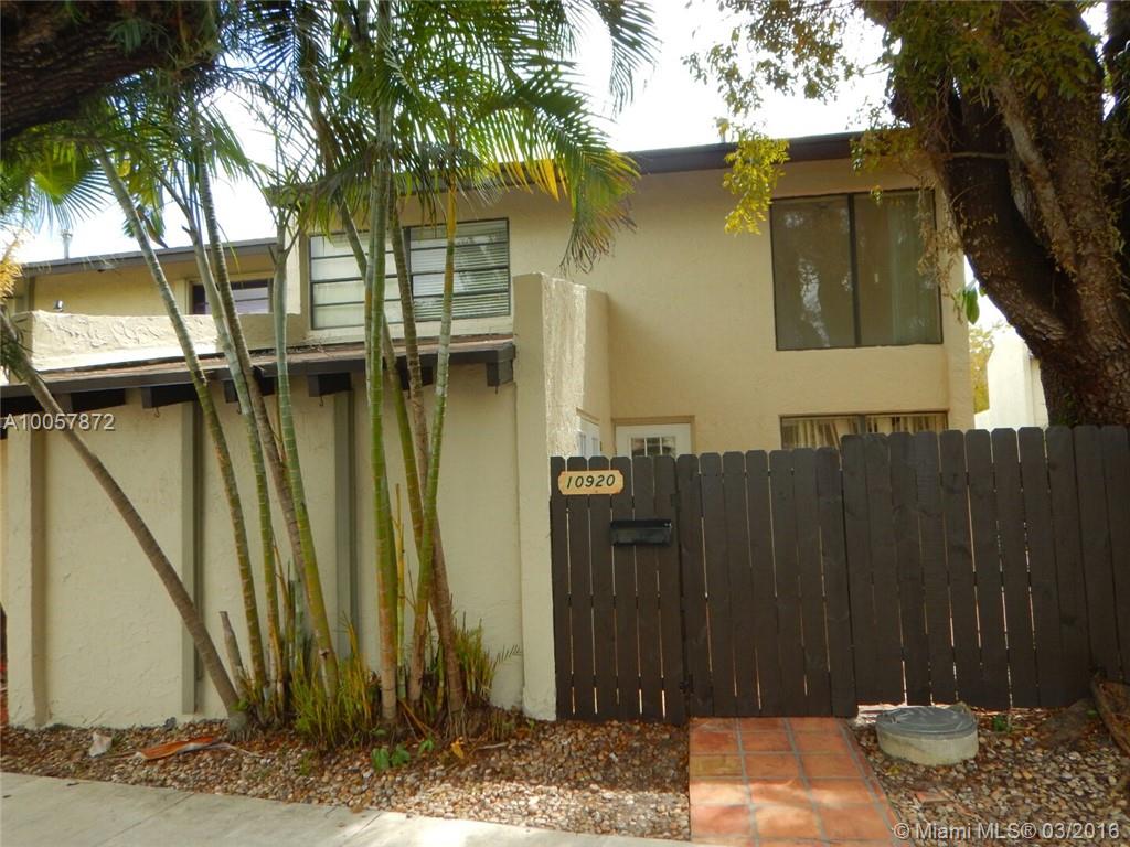Handyman Special 3/2 townhome located in Snapper Creek, a gated community w/pool, clubhouse, tennis & more! Featuring tile flooring, beam ceilings, french doors, open kitchen & a large family room. All info recorded in MLS intended to be accurate but not guaranteed, buyer advised to verify. Sold As-Is. No utilities will be turned on to this property & only cash offers with 9 day inspection period will be considered. Buyer should perform their due diligence/necessary inspections before submitting an offer.