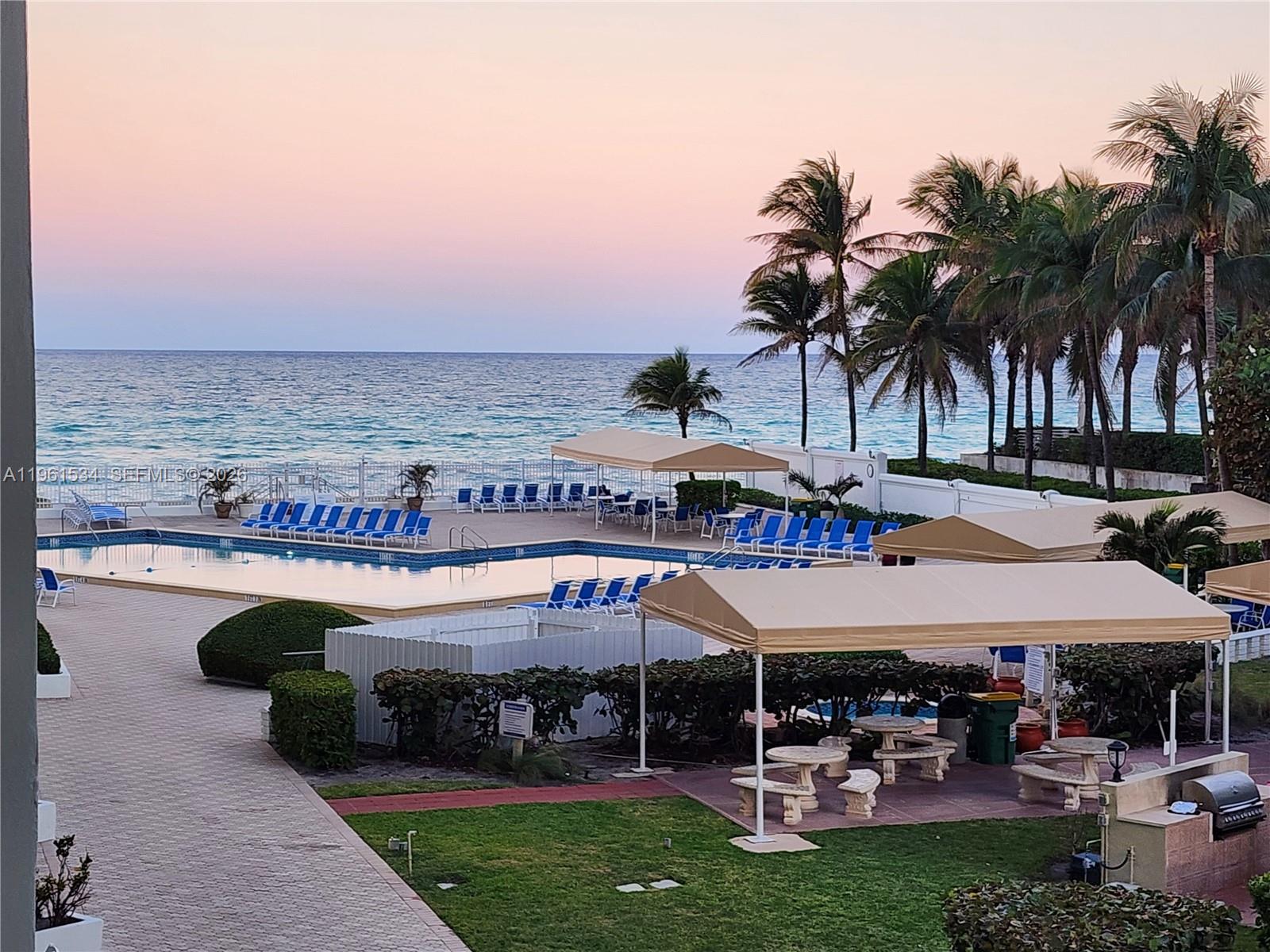 GREAT OCEANFRONT INVESTMENT RESIDENCE ~ EXCELLENT LOCATION ~ RENOVATED ~ WASHER/DRYER ~ LEASE 12x/YR, 30 DAYS MIN. 50 YEAR CERT. ALMOST DONE!  Hurricane Windows & Doors, Exterior Concrete, Exterior Painting, New Balconies, Glass Railings All Done!  Private Beach Access, Pool & Beach Attendant, Heated Pool & Spa, 24/7 Front Desk Concierge & Valet.  New Publix Grocery Across the Street, Close to the Hollywood Beach Broad Walk, Ft. Lauderdale and Miami Beach.  Assessment Payments $370.36/mo. 11 Years Left.  Monthly Maintenance Includes Reserves: $920.34/mo.