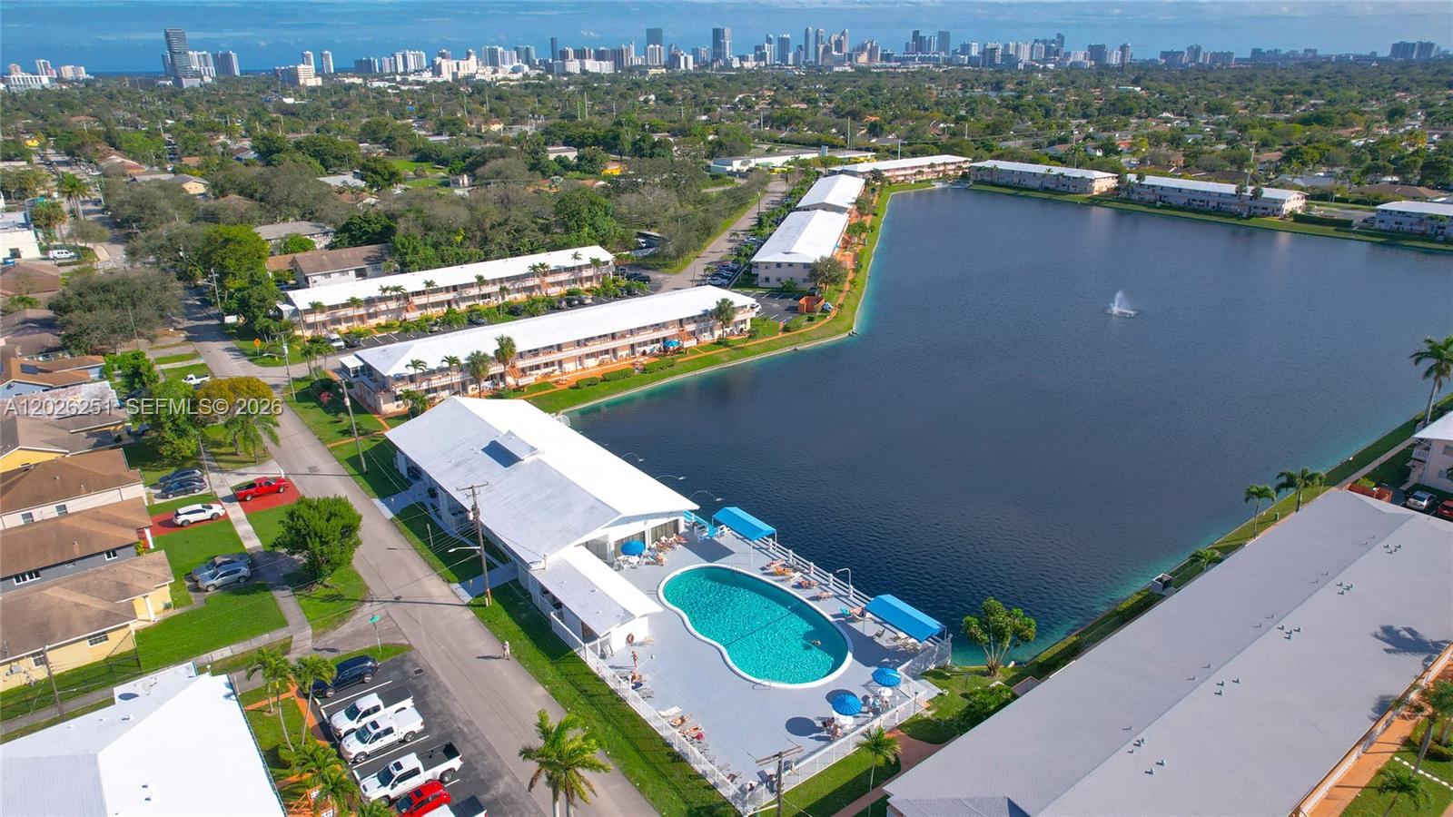 Beautiful furnished 1-bedroom, 1-bath condo located on the first floor in desirable Rolen Lake Gardens. Enjoy pool views right from your unit, plus the convenience of an assigned parking space. This bright and well-maintained unit is just 15 minutes from the beach and close to shopping, dining, casinos, and major highways. Great opportunity!