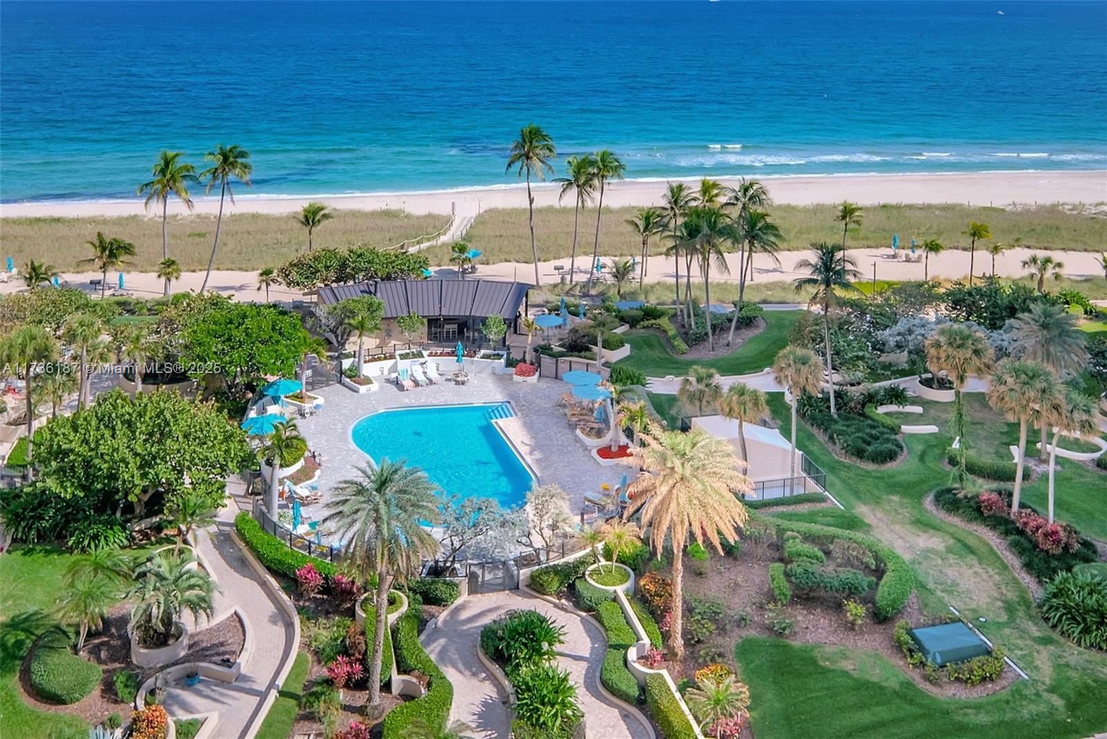 This oceanfront apartment is located in the beautiful Sea Ranch Club located in the very desirable Lauderdale by the Sea. This spacious unit has direct ocean views as well as pool and skyline views. It also has two spacious balconies that afford the aforementioned views. The unit has one assigned parking space as well as an extra storage unit. This beachfront property has heated pool, charcoal grills and picnic tables, tennis and pickleball courts, gym, EV charging stations, tennis courts, pet park and a 24 hour staffed front desk.