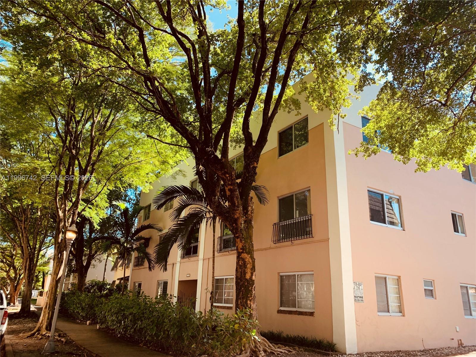 Corner two story unit flooded with light in small building. This apartment was remodeled in 2018/2020. A new A/C/ was installed in 2019, a new refrigerator in 2021.
Dishwasher was also replaced as per owner at that time. White tile flooring through main living areas on first floor. Half bath on that floor had new vanity and lamp replaced in 2020. There is good storage space under the staircase. Two good sized bedrooms and one bath on second floor, with carpet . Good closet space. The second floor shower area was also updated. Good closet space throughout . The parking space is right by the stairs leading to the unit.. There is a laundry facility on the premises but there is the possibility of installing a washer and dryer in the unit itself. Impact windows. Centrally located this is an ideal purchase for first time buyers, young professionals working in Coral Gables, as well as investors.
_______________________________________________________________________________________________________________________________