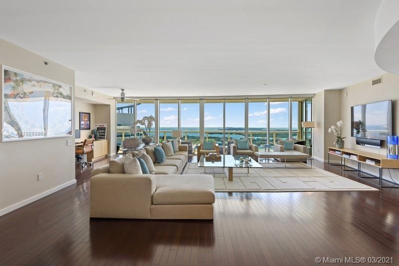 Feel like you are on top of the world in this stunning 39th floor residence in The ICON South Beach. This 3,694 SF combined residence (3903 & 3904) offers a flow-through design that is ideal for families. Featuring 5 Beds, 4.5 Baths, 2 private terraces, with incredible views of Fisher Island, Biscayne Bay, & the islands surrounding South Beach. Watch the parading cruise ships & the dramatic sunsets over the Miami skyline from any of the large entertaining spaces inside or out. The ICON features include, spa/fitness center, 2 pools, Dolce Restaurant (with service to pool & residence), valet, & concierge. World class dining, shopping, entertainment & brilliant beaches are just minutes away! Watch the 3D Matterport Tour for a virtual showing.