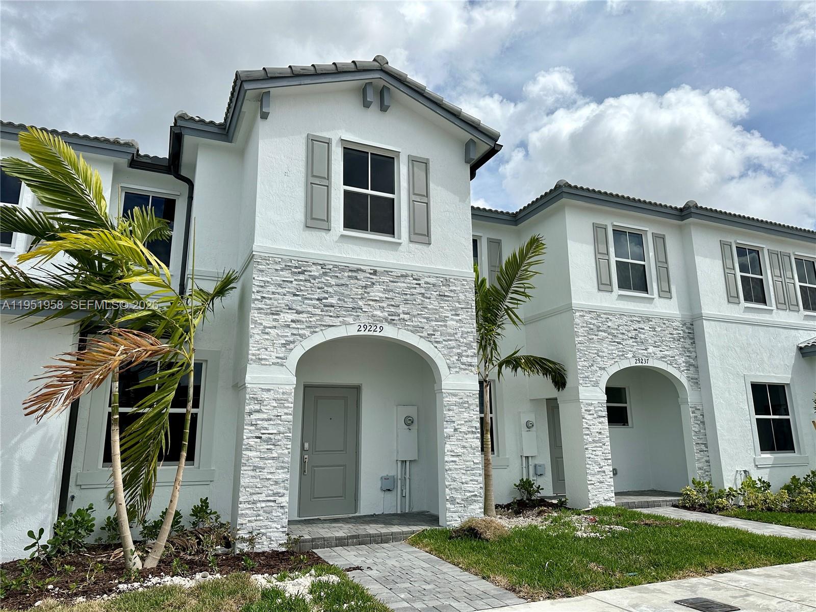 Brand new townhouse featuring three bedrooms and two and a half bathrooms in a safe and well maintained community. This smart home comes fully upgraded with modern finishes throughout. The kitchen offers beautiful quartz countertops, smart appliances, and an open layout perfect for everyday living and entertaining. Washer and dryer included for added convenience. Enjoy two parking spaces right in front of the property. Ideally located close to major highways, shopping, and dining. Move in ready and waiting for you to make it your own.