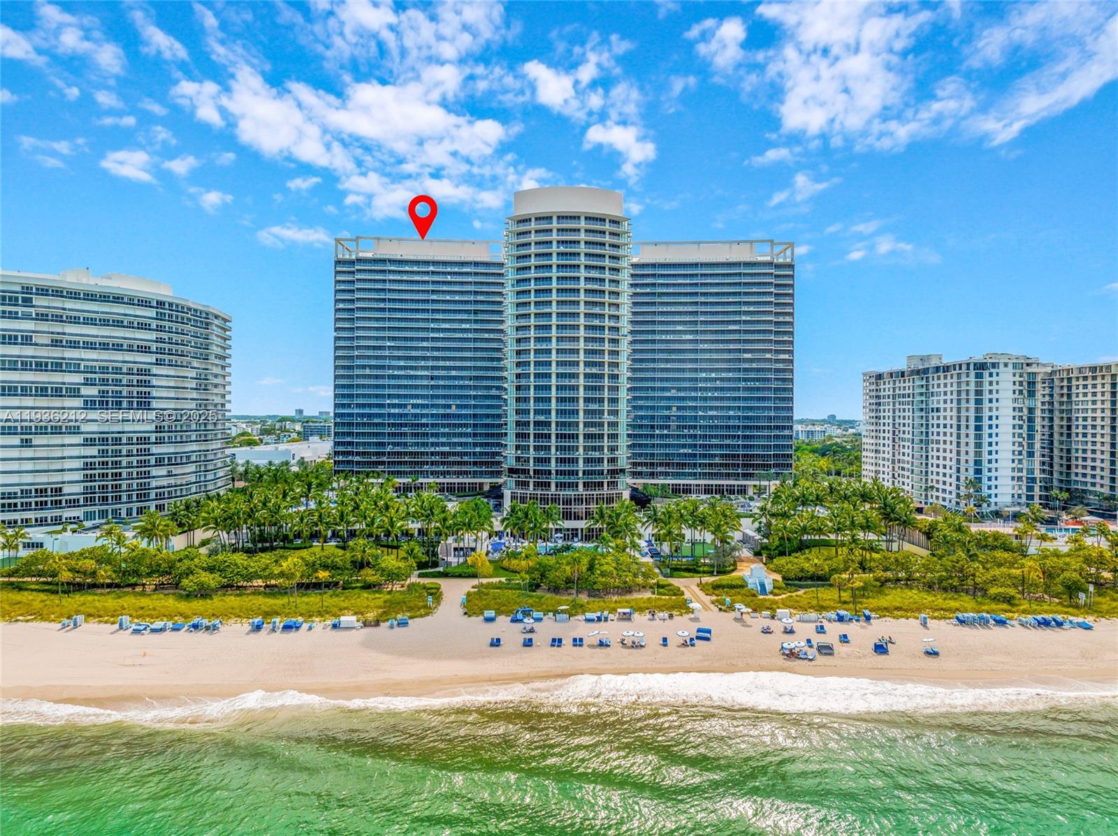 Best Deal in the St. Regis! 
Experience luxury living at its finest in this stunning, fully furnished highrise condo at 9701 Collins Avenue, Unit 1405, Bal Harbour. This beautifully renovated 2-bedroom, 2.5-bathroom home offers 1,599 square feet of elegance and comfort. Enjoy breathtaking bay and city views from your private terrace or through oversized, soundproof windows. The chef’s kitchen features premium counters, stainless steel appliances, and a gas stove. Relax in the primary ensuite with a separate shower and jacuzzi tub. Amenities abound with a doorman, concierge, private elevator, heated pool, spa, gym, and more. Entertain in the resident's lounge or enjoy dining at the on-site restaurant. With central AC, dual pane windows, and valet parking, this is Bal Harbour luxury living at its best!