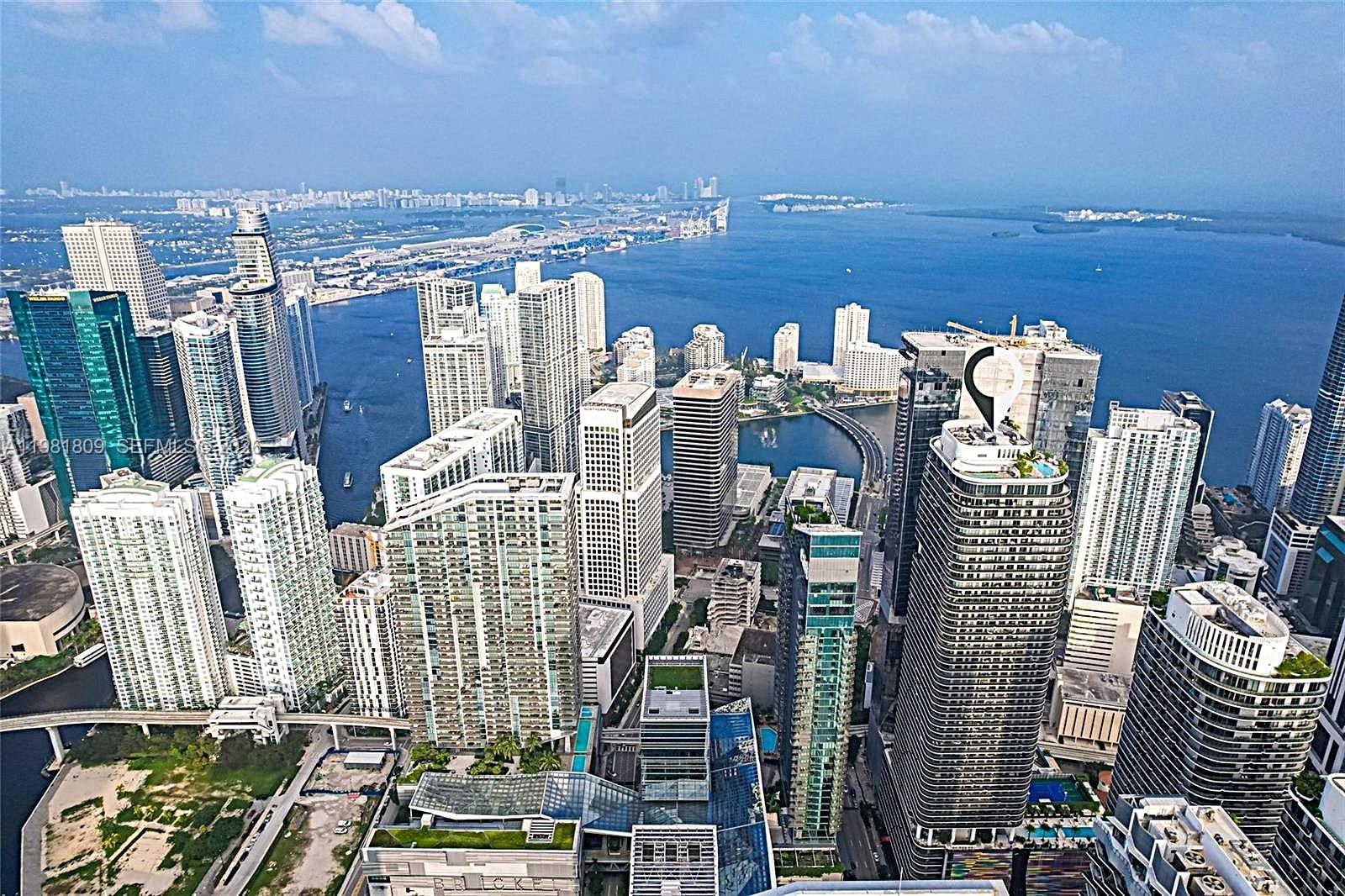 Coveted 03 Line Residence at SLS LUX Brickell

Experience elevated living in this highly sought-after 03 line residence at the iconic SLS LUX Brickell, known for its superior layout and some of the best views in the building. Positioned on a high floor with southeast exposure, this 1-bedroom plus spacious den (ideal as a second bedroom or home office) and 2 full bathrooms offers sweeping, unobstructed views of Biscayne Bay and the Brickell skyline.

The residence features private elevator entry, an open-concept European kitchen with premium appliances, elegant porcelain or wood-look floors, custom built-in closets, and floor-to-ceiling glass that fills the space with natural light. A generous balcony extends the living area outdoors, perfect for enjoying sunrise views and city lights over the vibrant Brickell skyline.

Residents enjoy five-star amenities including multiple pools (rooftop and 9th floor), spa, fitness center, tennis and basketball courts, residents lounge, theater, business center, BBQ area, kids room, and 24/7 concierge and valet. Located directly across from Brickell City Centre with world-class dining, shopping, nightlife, and convenient access to Miami’s financial district.

Currently leased through Nov 1, 2026, providing immediate rental income and making this residence an excellent opportunity for investors. Short-term rentals allowed (30-day minimum, up to 3 times per year).