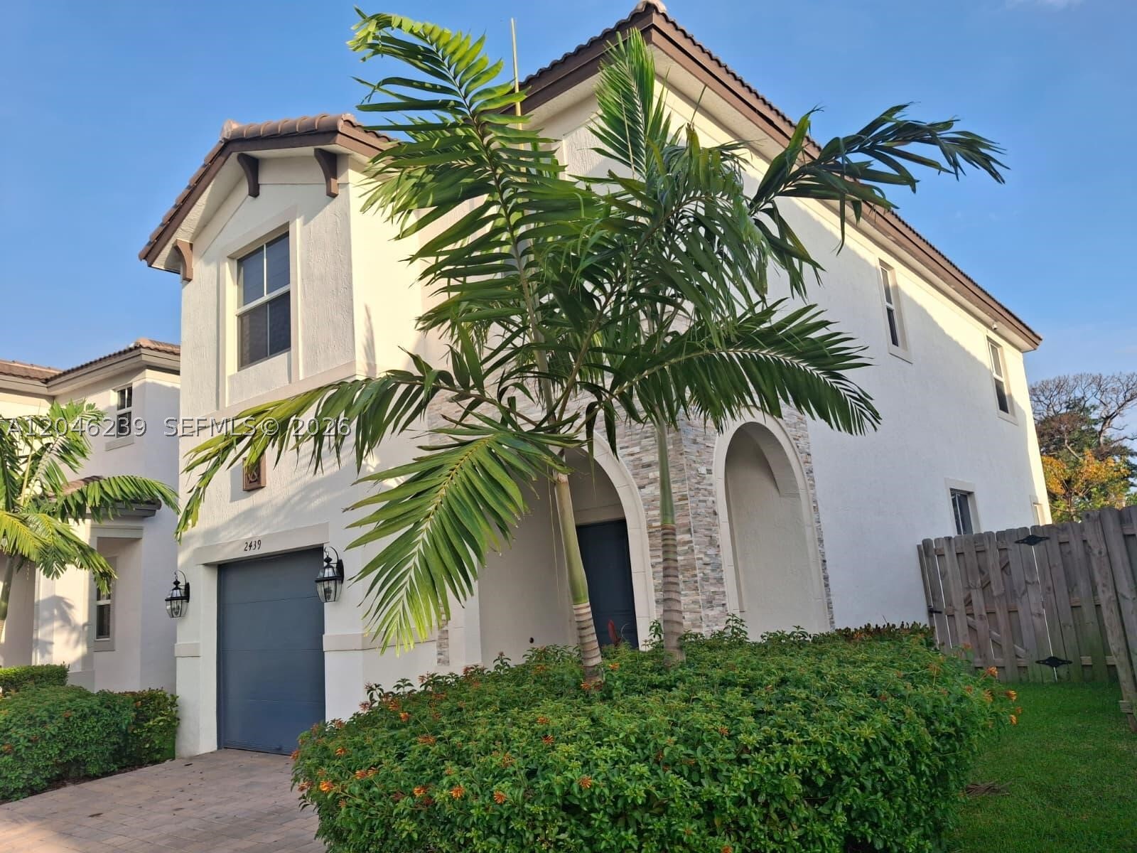 Solis model 5BR, 3BA single family home for sale in Westview by Lennar. The house model is the largest house model/plan offered in the Westview by Lennar community; a notable feature is a bedroom and full bathroom on the ground floor. Westview is strategically located between Miami and Fort Lauderdale.

This particular, well maintained home features zebra blinds covering all windows, a neatly installed camera system (i.e., eight 4k cameras with live monitors/screens in both floors and also remote monitoring option from cellphone through phone app), and Flo by Moen Water Monitor and Shutoff. The backyard was modified to have a stylish landscape with concrete pavers and red lava rock.