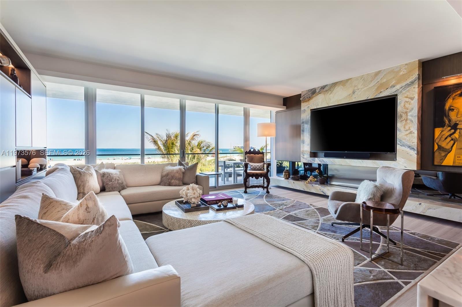 On the sand in Miami Beach’s coveted South of Fifth neighborhood, Beach House 200 is a fully renovated oceanfront duplex that lives like a private home. Located within the exclusive boutique 321 Ocean, it offers direct ocean views and seamless access to the shoreline just beyond your door. Thoughtfully redesigned with a clean, modern aesthetic, expansive glass walls flood the interiors with natural light and frame endless horizons. The duplex layout provides the scale and privacy of a single-family residence;  ideal for both refined entertaining and relaxed seaside living. A true South of Fifth retreat where privacy, sophistication, and the rhythm of the ocean define everyday life.