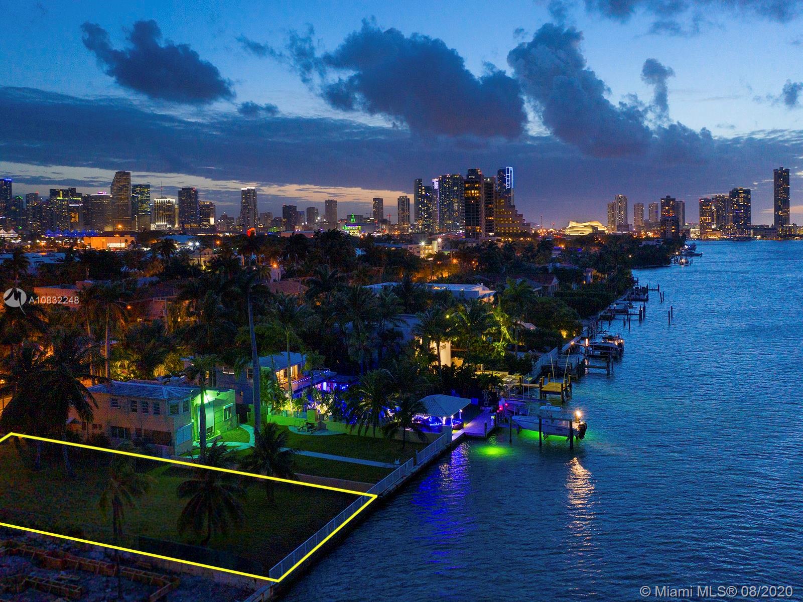 Build your dream house on this astounding wide bay view lot! Incredible Rarely available 10,500 SF lot w/ in prime N Venetian Way with endless panoramic open water northern panoramic views. Enjoy this A+ location minutes from Downtown, Adrienne Arsht Center, Lincoln Road, Sunset Harbour with Beach schools.