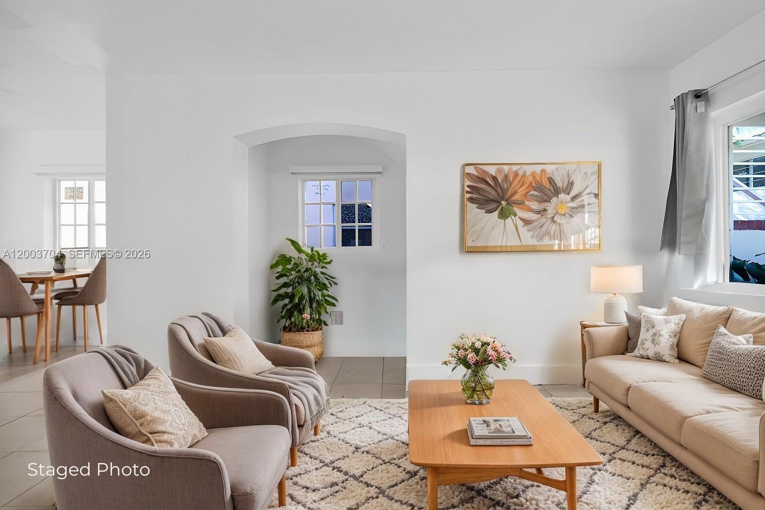 Discover a turnkey opportunity in the heart of Miami Beach—fully renovated and ready for immediate enjoyment or rental. Located on highly desirable Normandy Isle, this bright and spacious residence offers the perfect balance of lifestyle and investment, with estimated rental potential of approximately $1,900/month and flexible rental policies from day one.

Thoughtfully updated with permits from the City of Miami Beach, the interior showcases ceramic tile flooring throughout with plank flooring in the bedroom, brand-new hurricane-impact windows, and smart A/C units controllable via smartphone. The redesigned kitchen features modern cabinetry, quartz countertops, and a farmhouse sink, while the bathroom has been tastefully renovated with clean, contemporary finishes. Additional upgrades include a new water heater, stylish rolling blinds, fresh paint, and ample pantry plus in-unit storage.

Set within a charming Mediterranean-style waterfront building with deeded ocean access, residents enjoy a serene, residential setting while remaining just moments from the beach, dining, and everyday conveniences including Publix. The neighborhood offers a quiet, friendly atmosphere with excellent walkability to local shops and attractions.

Whether you’re seeking a primary residence, vacation retreat, or investment property, this move-in ready condo delivers comfort, convenience, and long-term value in one of Miami Beach’s most accessible waterfront communities.