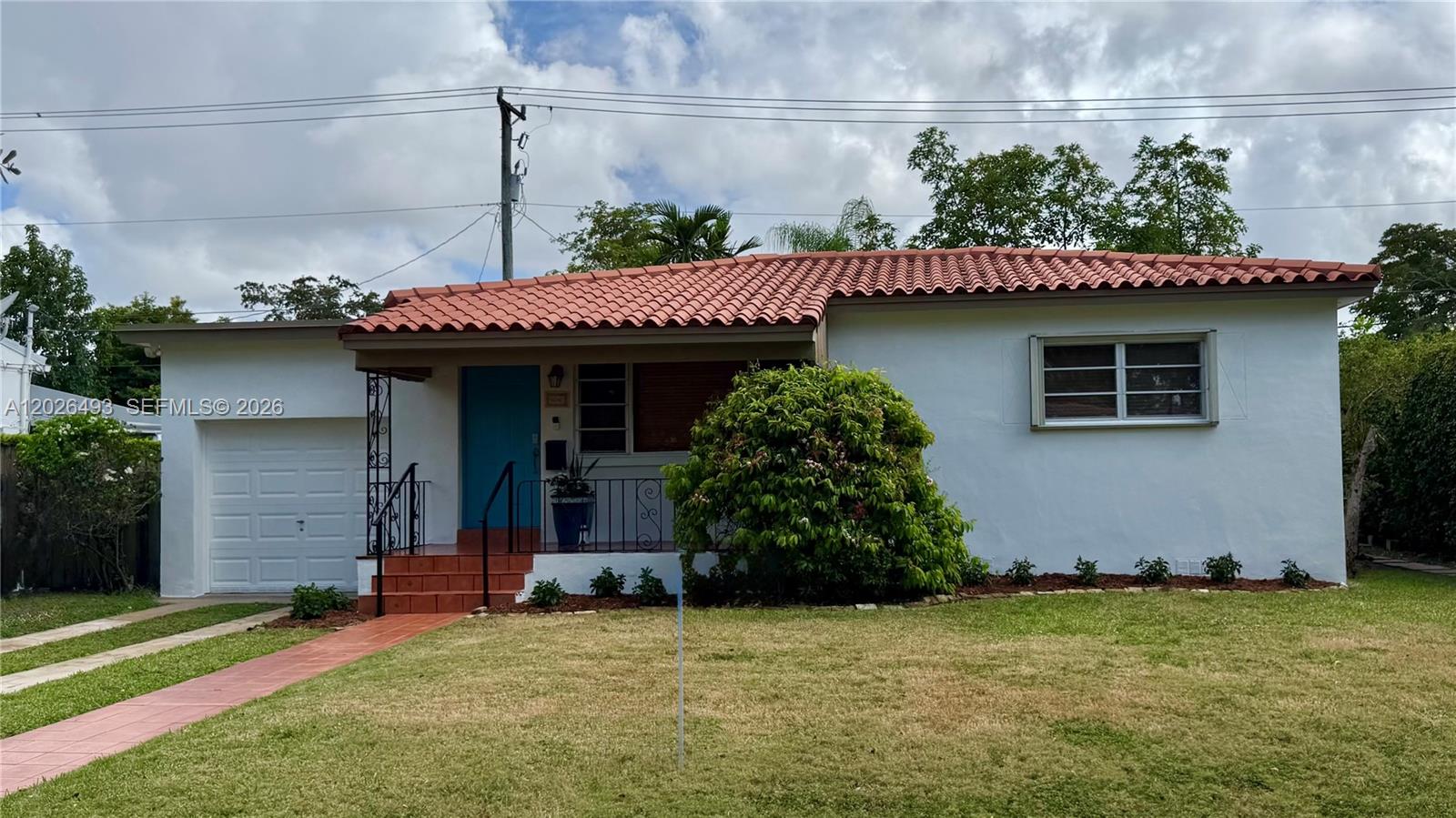 Charming single-family home in the heart of West Miami featuring 3 bedrooms, 2 bathrooms, and approximately 1,526 SF of living area on a 6,621 SF lot. This well-maintained property features classic Chicago brick accents, wood and tile flooring throughout, accordion shutters, and a one-car garage. Enjoy the covered awning back yard terrace, perfect for relaxing or entertaining outdoors, offering plenty of space for outdoor enjoyment. The home offers a functional layout with spacious living areas and is centrally located near major roadways, shopping, dining, parks, Coral Gables, Miami International Airport, and downtown Miami. Excellent opportunity for end-users or investors. Buyer to verify all information, including square footage and permits.