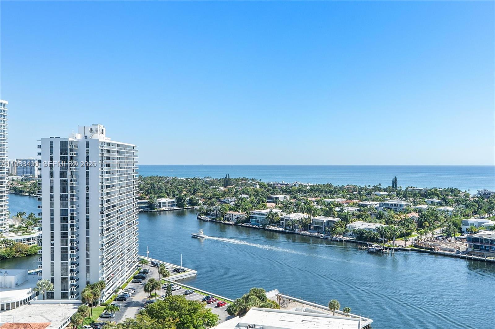 MUST SELL! 2 BED 2 BTH. MOST DESIRABLE/SPACIOUS FLOOR PLAN OVERLOOKING THE INRA-COASTAL AND THE OCEAN! ALL ROOMS HAVE AMAZING WATER VIEWS! UPDATED MODERN  KITCHEN AND BATHROOMS. BIG JACUZZI WHIRLPOOL TUB IN MASTER BATH. STAINLESS STEEL APPLIANCES, NEW LARGE WASHER & DRYER, SEPARATE BAR, NEW HURRICANE IMPACT WINDOWS & DOORS THROUGHOUT, LARGE CLOSETS, GLASS BALCONY, SPLIT BEDROOMS. THE BUILDING IS A 5-STAR WITH RESORT STYLE AMENITIES! 2 POOLS, TENNIS COURTS, SQUASH COURT, RACQUETBALL COURT, SPA, SAUNA, FITNESS CENTER, CAFE, THEATER, PARTY ROOM, KIDS PLAYROOM, FINE DINNING RESTAURANT & MUCH MORE!!