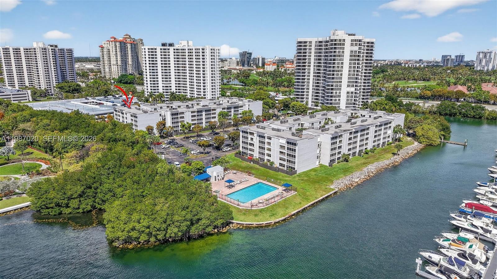 BEST PRICED UNIT IN ALL OF SOUTHVIEW AT AVENTURA! WE HAVE THE BEST PRICE AND THE BEST FLOOR PLAN WITH THE MOST ROOMS AND MOST SQUARE FOOTAGE! THIS IS A WELL BUILT / UNIQUE STYLE CONDO WHICH IS SET UP MORE LIKE A VILLA OR EVEN A SINGLE FAMILY RESIDENCE. 3 BEDROOMS & 2 BATHS, LIVING AREAS, A LARGE EXTERIOR PORCH, TONS OF CLOSETS AND STORAGE - EVEN SEPARATE LAUNDRY! WITH A PRICE POINT LIKE THIS - A FRACTION OF THE PRICE OF A SINGLE FAMILY HOME. IT HAS MAINTENANCE FEES OF $893 / MONTH AND A SMALL SPECIAL ASSESSMENT OF $193 / MONTH. SPECIAL ASSESSMENT COVERED ANY ISSUES WITH ANYTHING, ALL CONSTRUCTION IS COMPLETE, AND THE NEW BUYER CAN BUY NOW AND ENJOY THE UPGRADES! WHEN COMPARED TO THE AVERAGE MAINTANCE OF A SIMILAR HOME WITH THE SAME SQUARE FOOTAGE - A SMART BUYER WILL ENJOY THE EASE OF OWNERSHIP AND THE LOW PRICE POINT. INCLUDED IN THE MONTHLY FEES IS WIFI INTERNET & CABLE, 24/7 GUARD GATED SECURITY, YOUR WATER BILL, A HEATED POOL AND JACUZZI - DIRECTLY ON THE WATERWAY WITH AMAZING VIEWS. THE ACTIVITIES IN THE AREA ARE ENDLESS -- AVENTURA MALL WALKING DISTANCE. AVENTURA HOSPITAL. AVENTURA POLICE DEPARTMENT. GULFSTREAM RACE TRACK. HARD ROCK STADIUM & HARD ROCK CASINO. THE PERFORMANCE ARTS CENTER. TURNBERRY GOLF COURSE. HAULOVER BEACH AND HAULOVER MARINA. THIS IS ONE OF THE MOST CENTRAL AVENTURA LOCATIONS YOU CAN FIND. NO AGE RESTRICTIONS AT ALL AND NO RENTING EITHER, MAKES IT A GREAT PLACE TO RAISE A FAMILY AS WELL! MANY SCHOOL OPTIONS TO CHOOSE FROM. CALL TO INQUIRE TODAY.