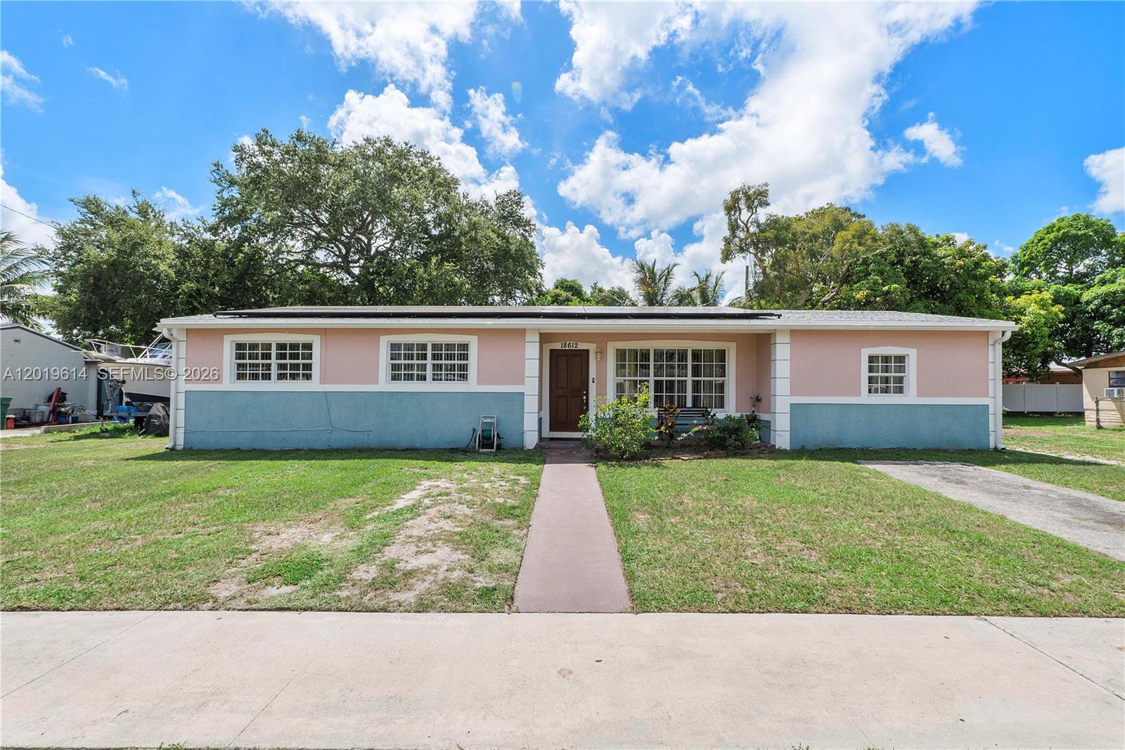 Beautifully maintained 3-bedroom, 1-bath single-family home with no HOA large laundry room to add a 2nd bathroom. Fresh interior painting throughout. a newer kitchen with stainless steel appliances, and modern finishes that offer both style and functionality. This energy-efficient home includes a tankless water heater and solar panels, helping you save on utility costs year-round. The outdoor space is a dream! A covered patio provides great potential for extra storage or entertaining. Don’t miss the chance to own this versatile property with incredible outdoor space and room to grow!