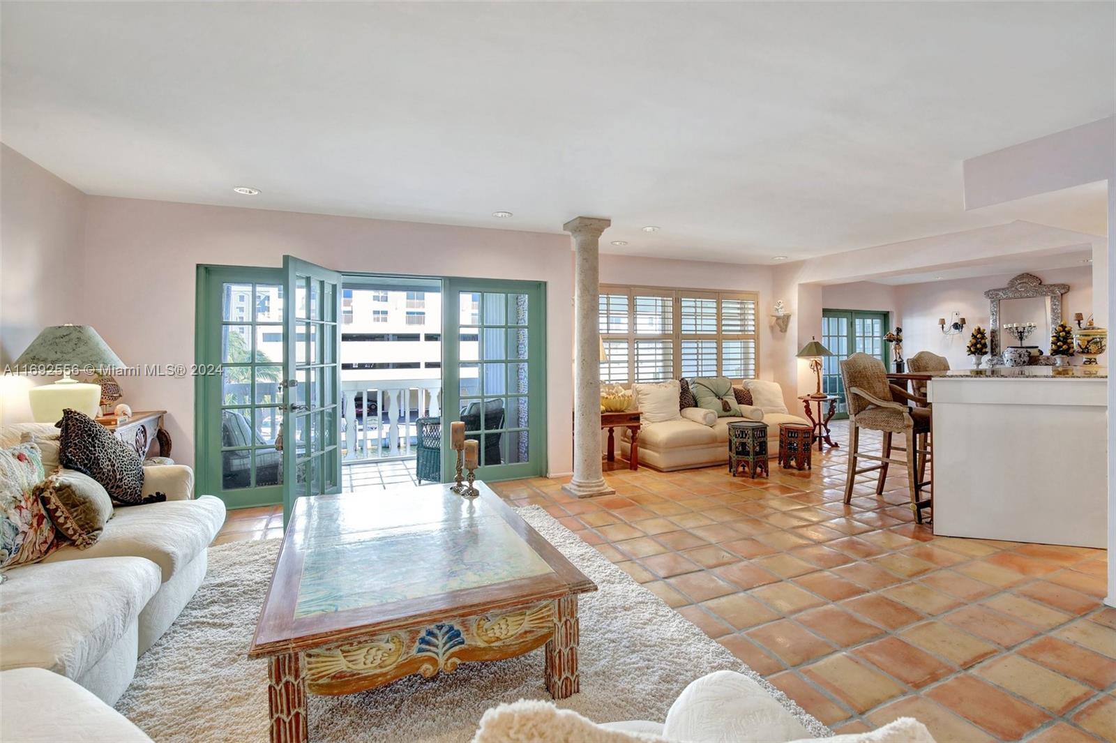 ONE OF A KIND! THIS 2 BD/ 2 BA DOUBLE UNIT (307/308) OFFERS A BREATHTAKING WATER VIEW THROUGHOUT & FROM 2 LARGE BALCONIES!  HUGE LIVING ROOM AND DINING ROOM, RENOVATED OPEN KITCHEN WITH TOP OF THE LINE APPLIANCES, RENOVATED BATHROOMS, LARGE ROOM SIZED CLOSET, WET BAR, AND MORE. INCLUDES 2 ASSIGNED PARKING SPACES.