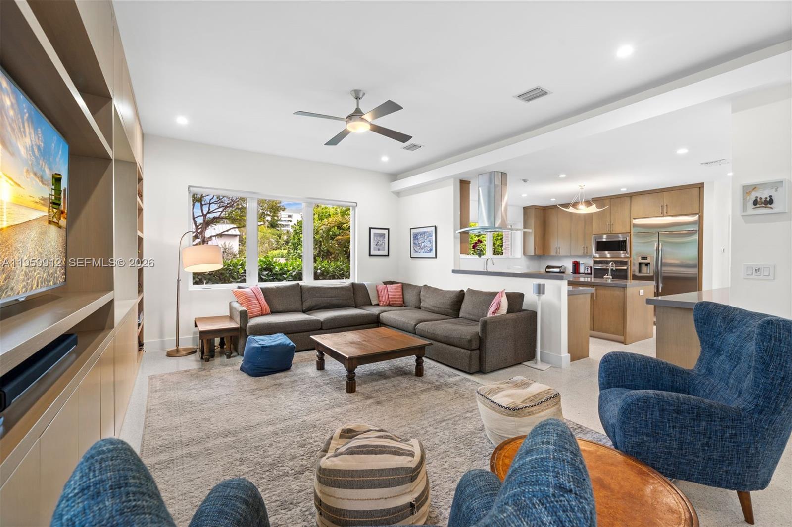 Beautifully renovated and set on a rare oversized corner lot, this exceptional residence is located in the highly sought-after Nautilus neighborhood in Miami Beach. 4595 Jefferson Avenue offers 4 bedrooms and 3 bathrooms, thoughtfully designed around an open-concept kitchen that flows seamlessly into a spacious living area—perfect for both entertaining and everyday living.

The ideal floor plan features a private primary suite designed as a true retreat, offering comfort and tranquility. Sun-filled interiors showcase stunning terrazzo floors, generous living spaces, and a balanced layout that feels both refined and inviting. The expansive kitchen serves as the heart of the home, complete with a large island and effortless flow for gatherings large and small.

Step outside to a massive, private fenced backyard designed for ultimate enjoyment, featuring a sparkling pool, built-in grill, brick pizza oven, and a mature mango tree with a charming treehouse that adds warmth and character.

Renovated with meticulous attention to detail, the home also includes a newer roof and updated HVAC system. Blending luxury, charm, and functionality, this property delivers exceptional indoor-outdoor living in a prime Miami Beach location—just minutes from A-rated elementary and middle schools and close to houses of worship.