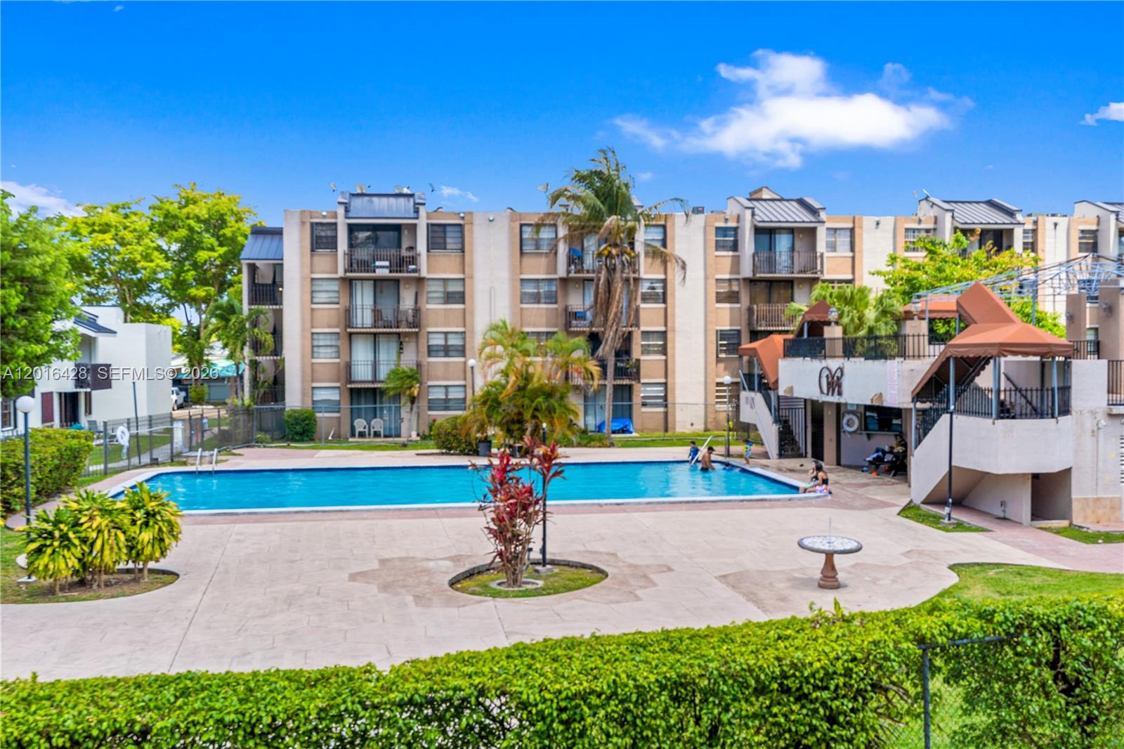 Beautiful 2-bedroom, 1-bath apartment located in a gated community with security and a pool. Enjoy a nice pool view from the balcony. The air conditioning unit is new. Roofs were recently replaced, and the association is currently painting all buildings. Prime location near FIU, The Home Depot, restaurants, Publix, Leon Medical Centers, Florida Kendall Hospital, and the Florida Turnpike entrance. Perfect for students, first-time buyers, or investors looking for a move-in-ready property in one of Kendall’s most central areas.