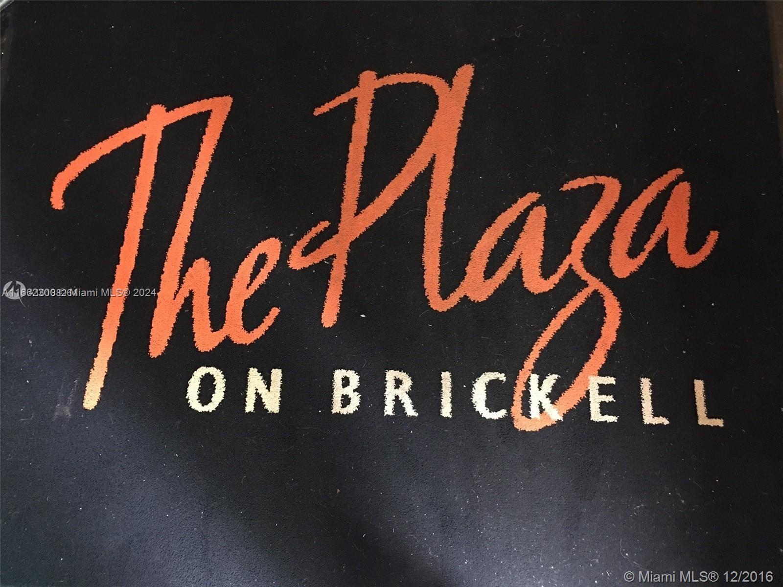 THE PLAZA 851 BRICKELL CO - Residential Lease