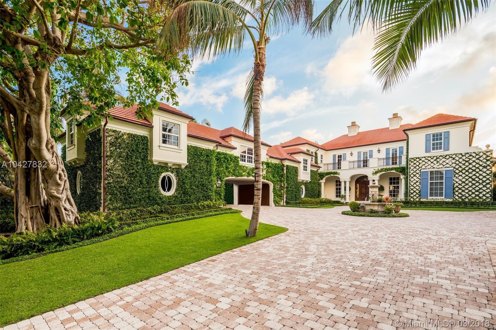 Sensational Coastal Contemporary by Mark Timothy, Affiniti Architects & Marc Michaels Interiors situated in the Estate Section of Delray. Highly appointed finishes & unmatched attention to detail within this custom Beachfront Estate, which sits on a 1.1 Acre lot boasting great elevation & privacy on the best stretch of sand south of Palm Beach. Over 17,000 SF including 5 BD / 5 BA / 3 HB, this trophy estate features every amenity imaginable including  $1 Million Low Voltage AV & Security System , Elevator, Summer Kitchen, High Ceilings, Oversize Pool & Spa, His & Hers Offices, His & Hers Master Baths, dual laundry rooms, Generator, 4 Car air conditioned garage, Temperature controlled Wine Cellar, bonus room for Staff Quarters or Gym, lush landscaping & a boardwalk down to your own beach.
