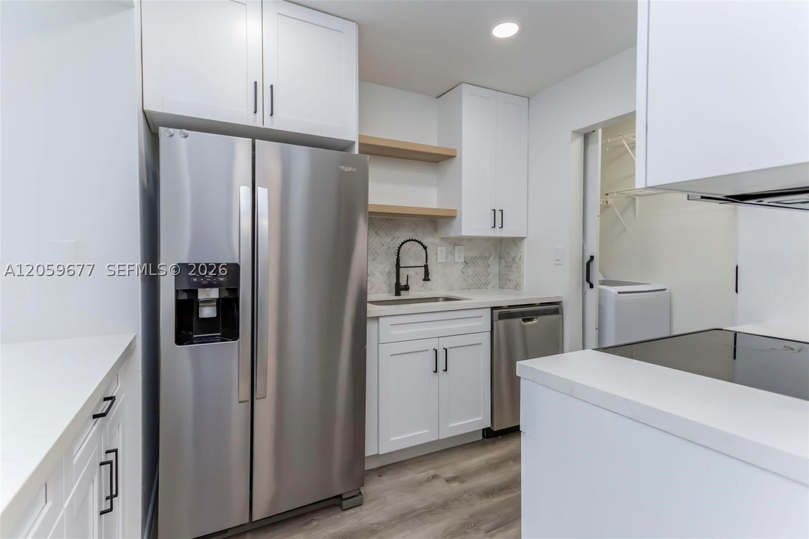 All Ages Community. Renovated, Stunning & modern 2 Bedroom 2 Bath fully upgraded condo in the gated community of Carmel at California Club. This gorgeous home features an updated kitchen with quartz countertops, soft close shaker cabinetry, new appliances, newer AC unit, fresh paint, 24 ft high ceilings and new flooring. Relax on the large screened-in balcony & appreciate the functional design throughout. This unit boasts ample space in the bedrooms w/walk-in closets, washer & dryer in unit, new dimmable light fixtures & tastefully upgraded bathrooms. Gated complex with 24/7 security, pool, assigned parking and plenty of guest parking. Located in prime area near Aventura Mall, beaches, airports and schools.