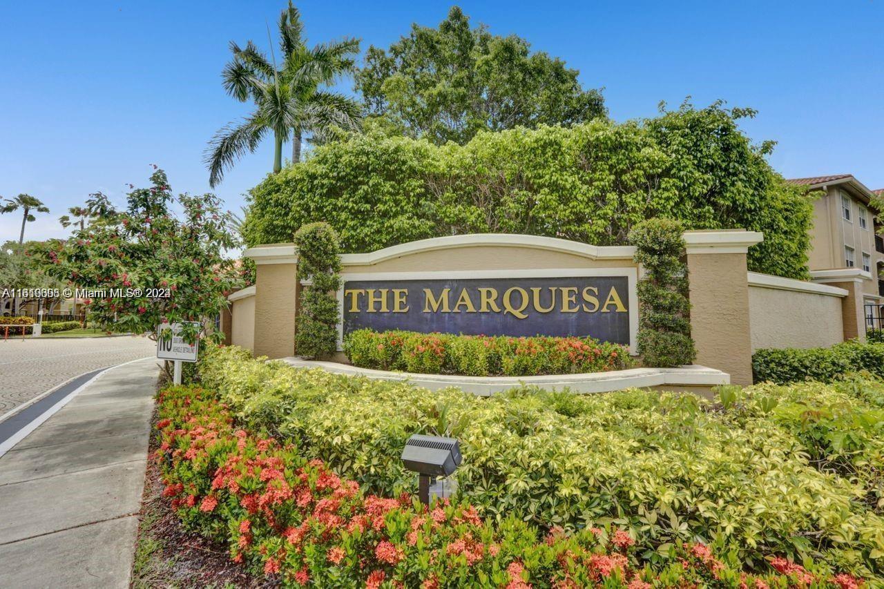 Spectacular 2/2 at Marquesa gated community unit is on the first floor.