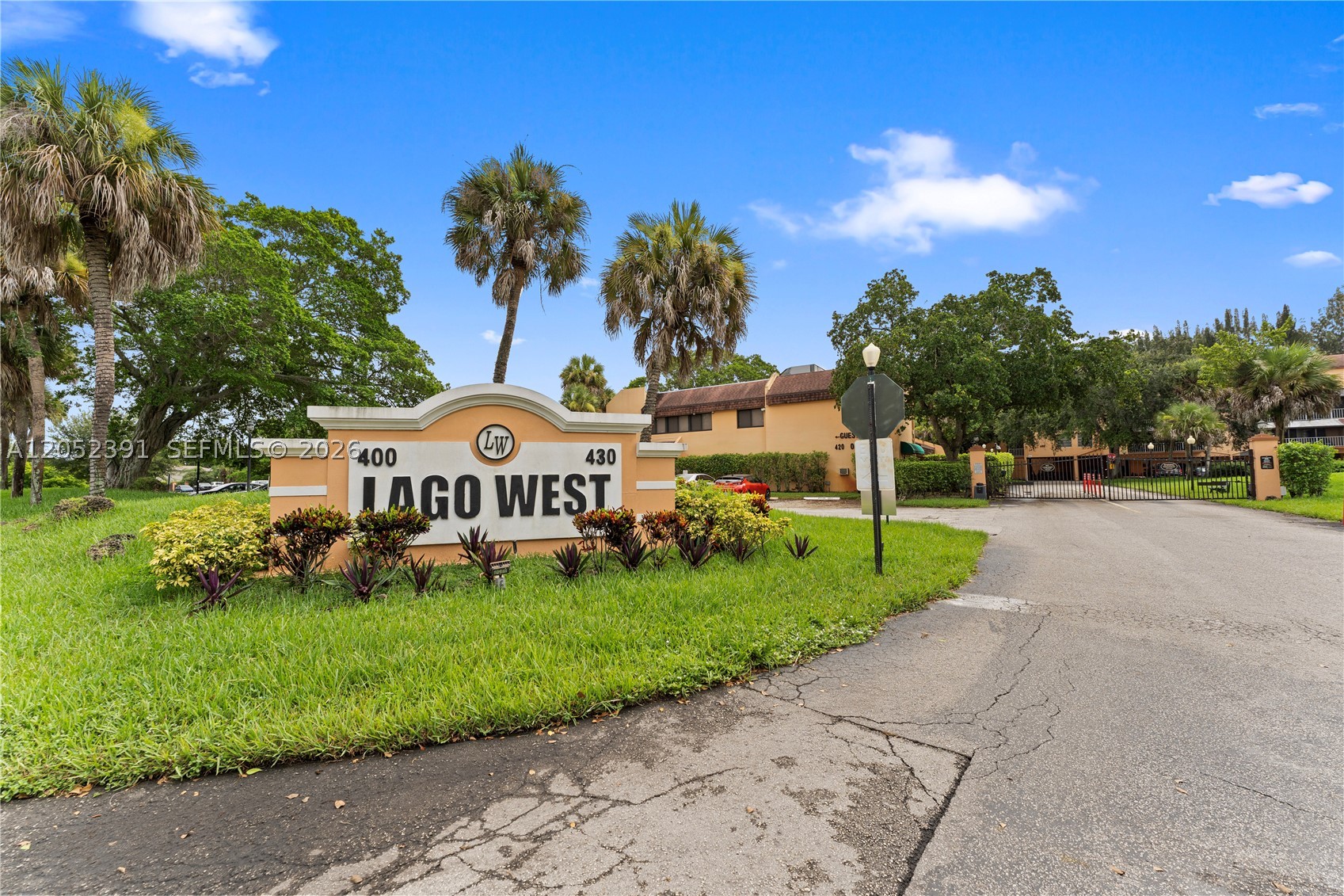 Experience comfortable living in this light-filled corner residence in the desirable gated community of Lago West. This spacious 2-bedroom, 2-bath condo features over 1,130 square feet of living space, stainless steel appliances, in-unit laundry, generous room sizes, and serene community views. Water, sewer, trash, are included in the low association fee. Residents enjoy a resort-style pool, tennis courts, elevator access, secure entry, and assigned parking. Conveniently located minutes from Sawgrass Mills, Plantation's best dining and shopping, Nova Southeastern University, and major highways.