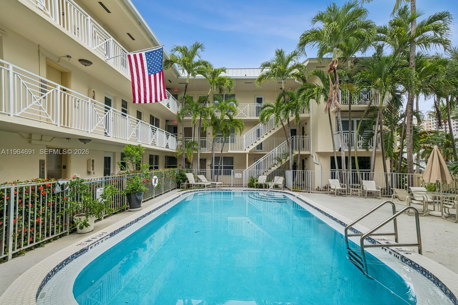 Beach, beach, beach!! Beautifully updated 1BD/1BA in sought-after Cay Polynesia only a few hundred yards from the beach in Key Biscayne. This modern first-floor freshly painted unit features new kitchen cabinetry, new stainless-steel appliances, new countertops, new laminate flooring, new lighting fixtures, new door hardware, new a/c unit & ducts, new quartz windowsills, new blackout & sheer window shades, upgraded electric panel, new light switches & outlets, new bathroom vanity w/ quartz countertop, new sink & faucet, new tub & shower trim, new bath hardware, and new medicine cabinet. Just steps to the beach with private beach access. The boutique building offers an expansive pool area surrounded by lush tropical landscaping. Includes one assigned parking space. Enjoy island living.