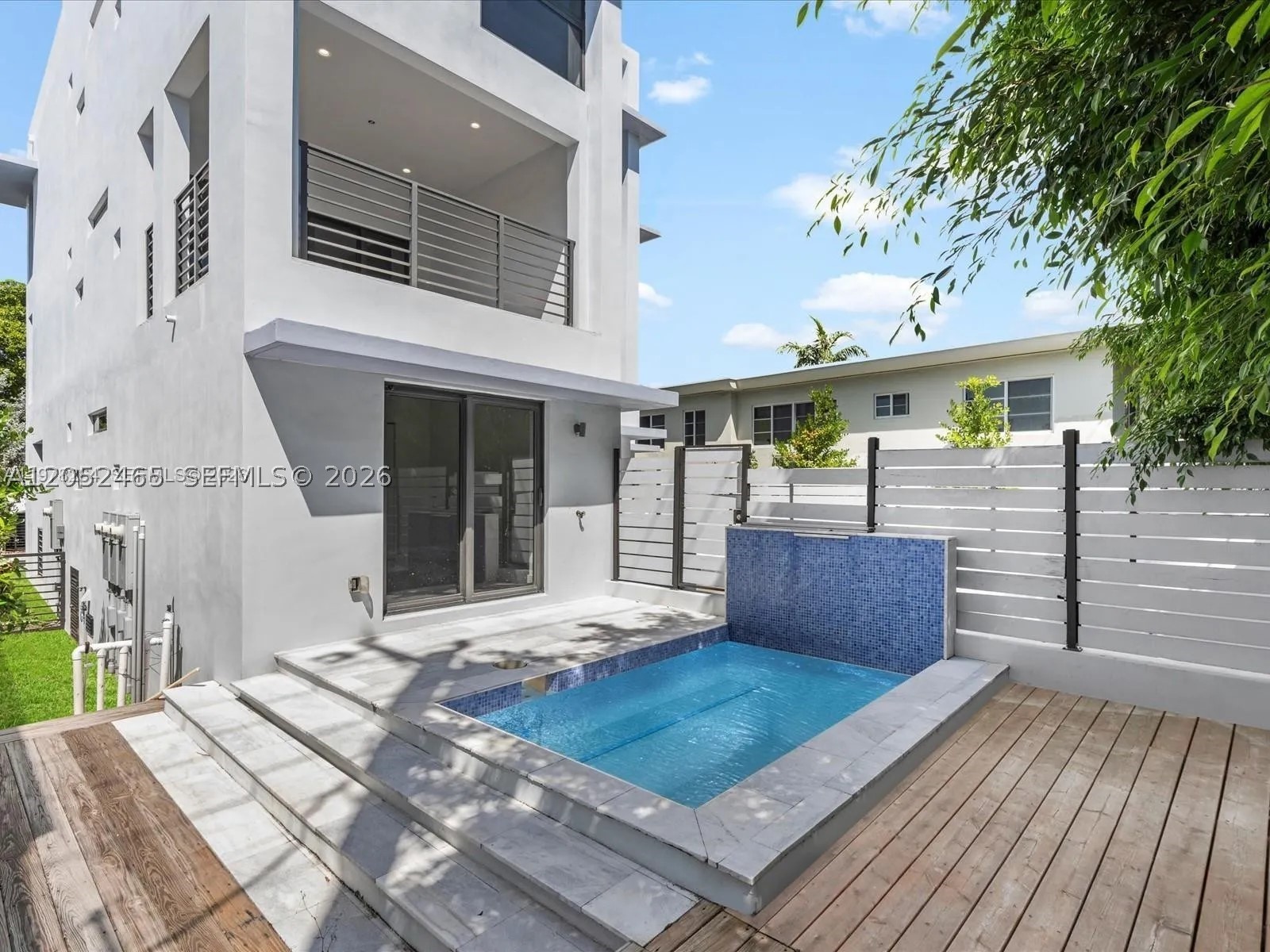 Fantastic modern  3-story townhouse  with private pool, featuring 3 bedrooms and 3 full bathrooms, This stunning residence offers spacious rooftop terrace  perfect for relaxing or entertaining. The rear pool deck provides additional outdoor living space, creating an ideal setting for gatherings. Enjoy contemporary finishes and generous living areas throughout this beautifully designed home.