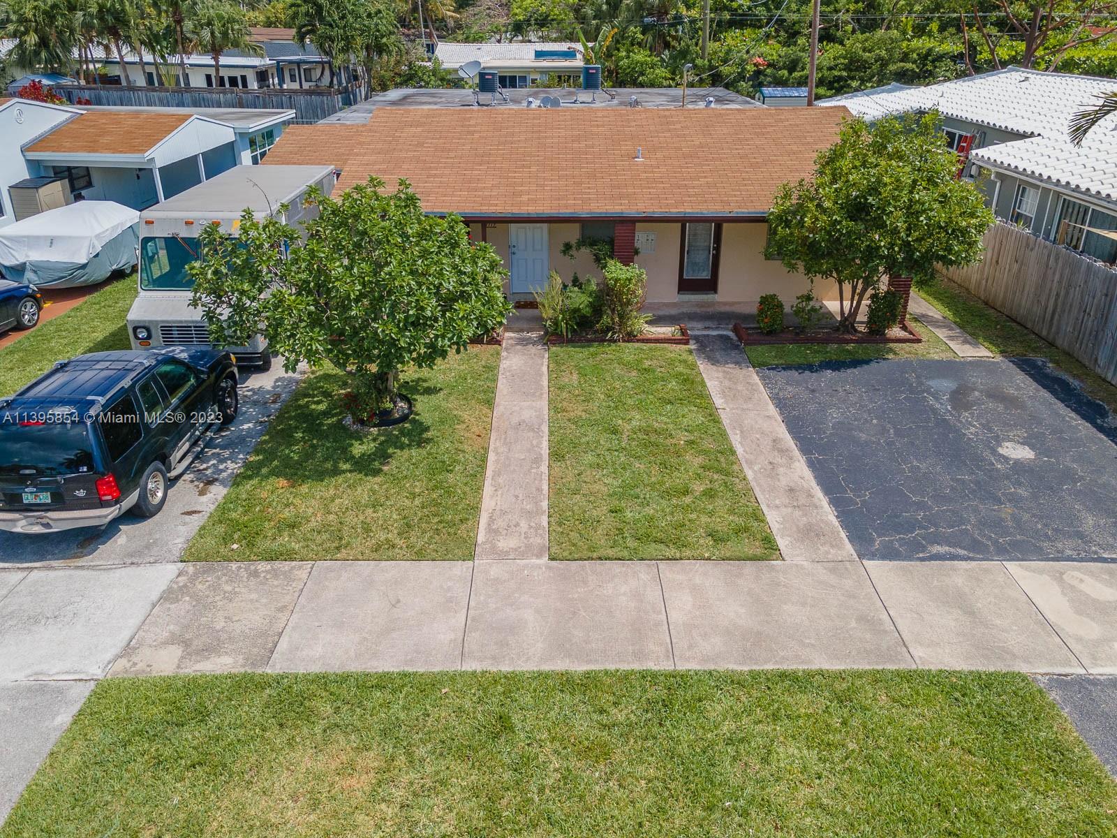 BUY NOW SO YOU WON'T BE SORRY LATER! This is a fantastic opportunity for investment in HALLANDALE BEACH! A multi-family property situated in a prime location east of US-1, just a bike ride away from the beach, walking distance to The Big Easy Casino and Gulfstream Park. The property features four units: three roomy 1-bed, 1-batH apartments, and one generously sized studio. There is ample parking space available, municipal sewer, and SEPARATE ELECTRIC METERS. The layout is versatile, and the bedrooms are well-appointed with thoughtfully designed bathrooms. The area is highly desirable, with a lively community, various dining, shopping, and entertainment options nearby. You definitely don't want to miss out on this remarkable rental potential. FOURPLEX MULTI-FAMILY LIKE THIS ARE SCARCE!